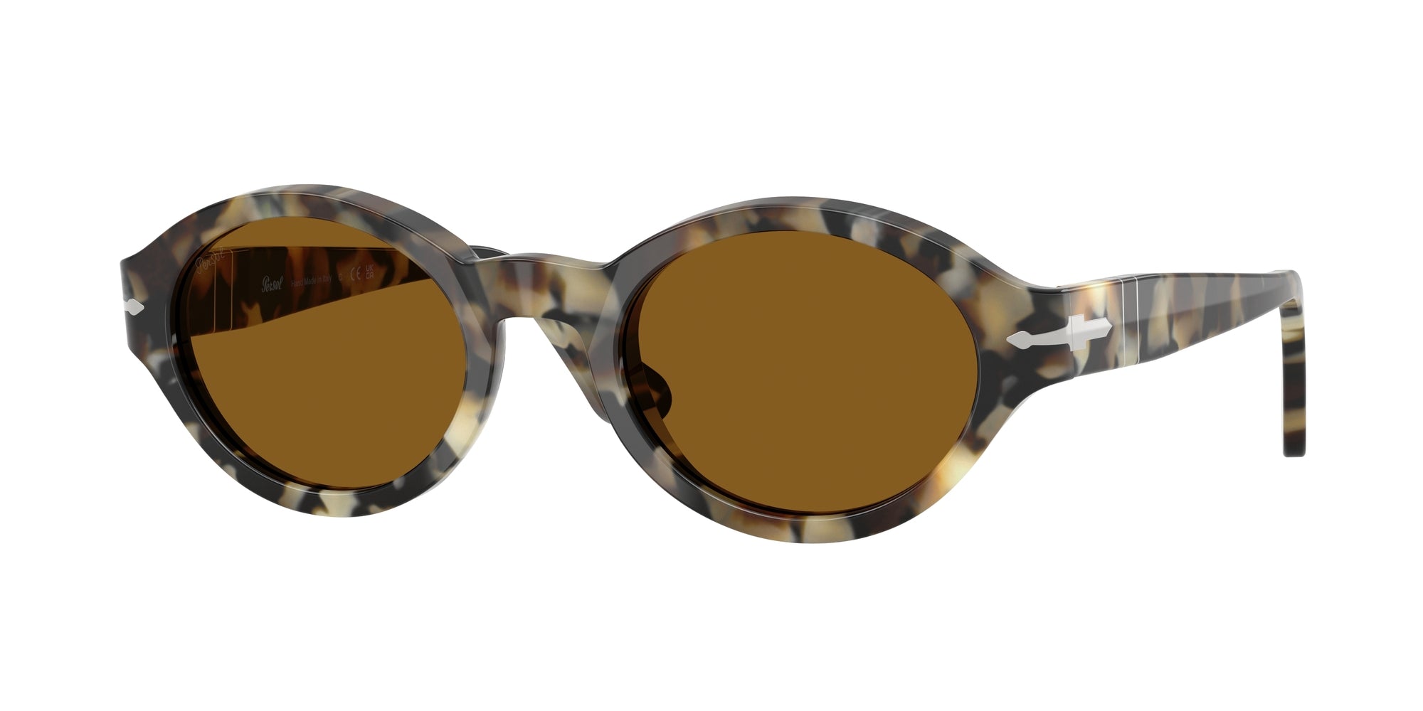 Persol Donna Persol PO3378S LORIS 107133 Occhiali da sole Acetato Tartaruga Marrone Rotonda Normale Persol Donna Persol PO3378S LORIS 107133 Occhiali da sole Acetato Tartaruga Marrone Rotonda Normale