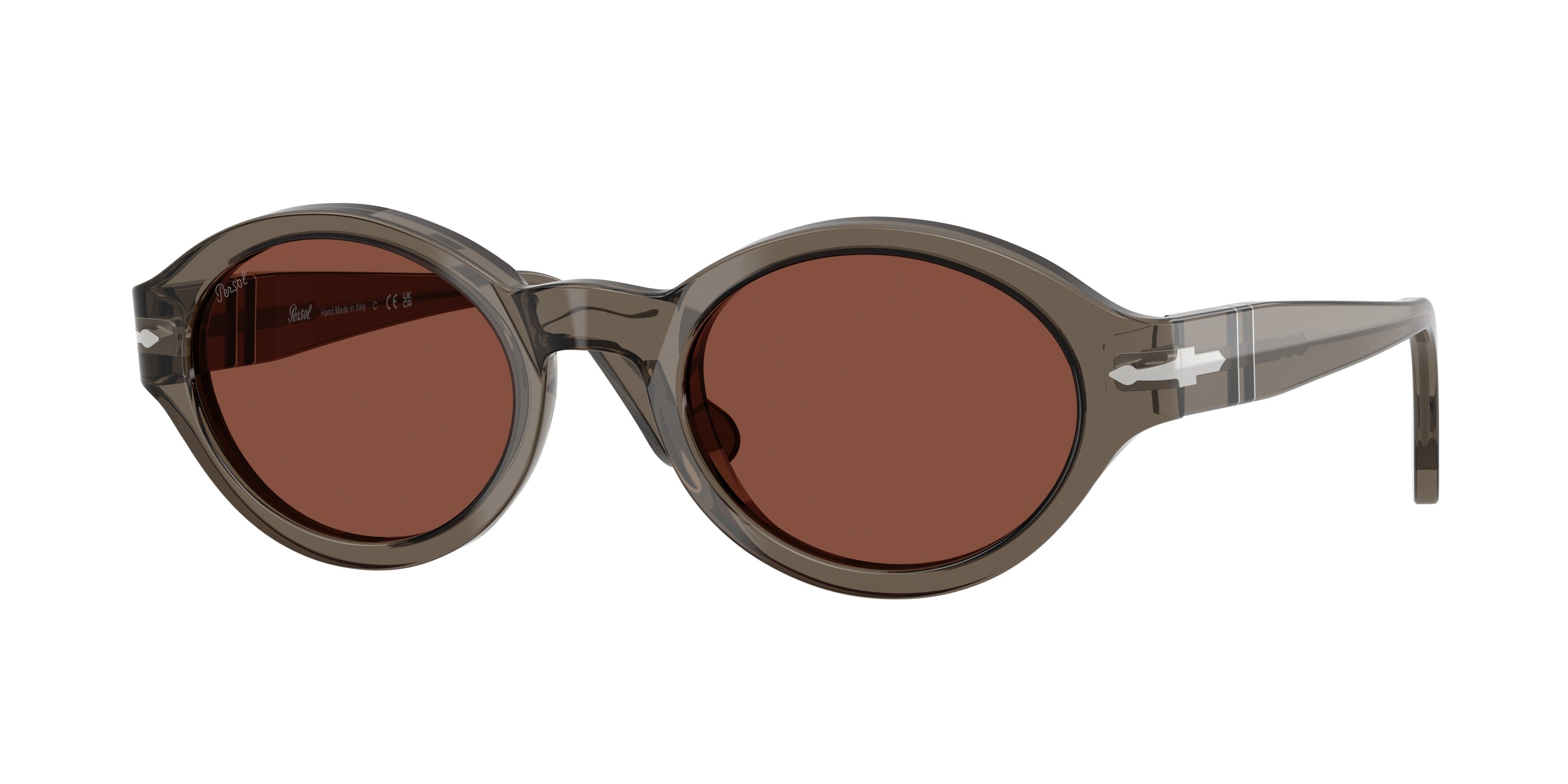 Persol Donna Persol PO3378S LORIS 1103C5 Occhiali da sole Acetato Verde Rosso Rotonda Normale Persol Donna Persol PO3378S LORIS 1103C5 Occhiali da sole Acetato Verde Rosso Rotonda Normale