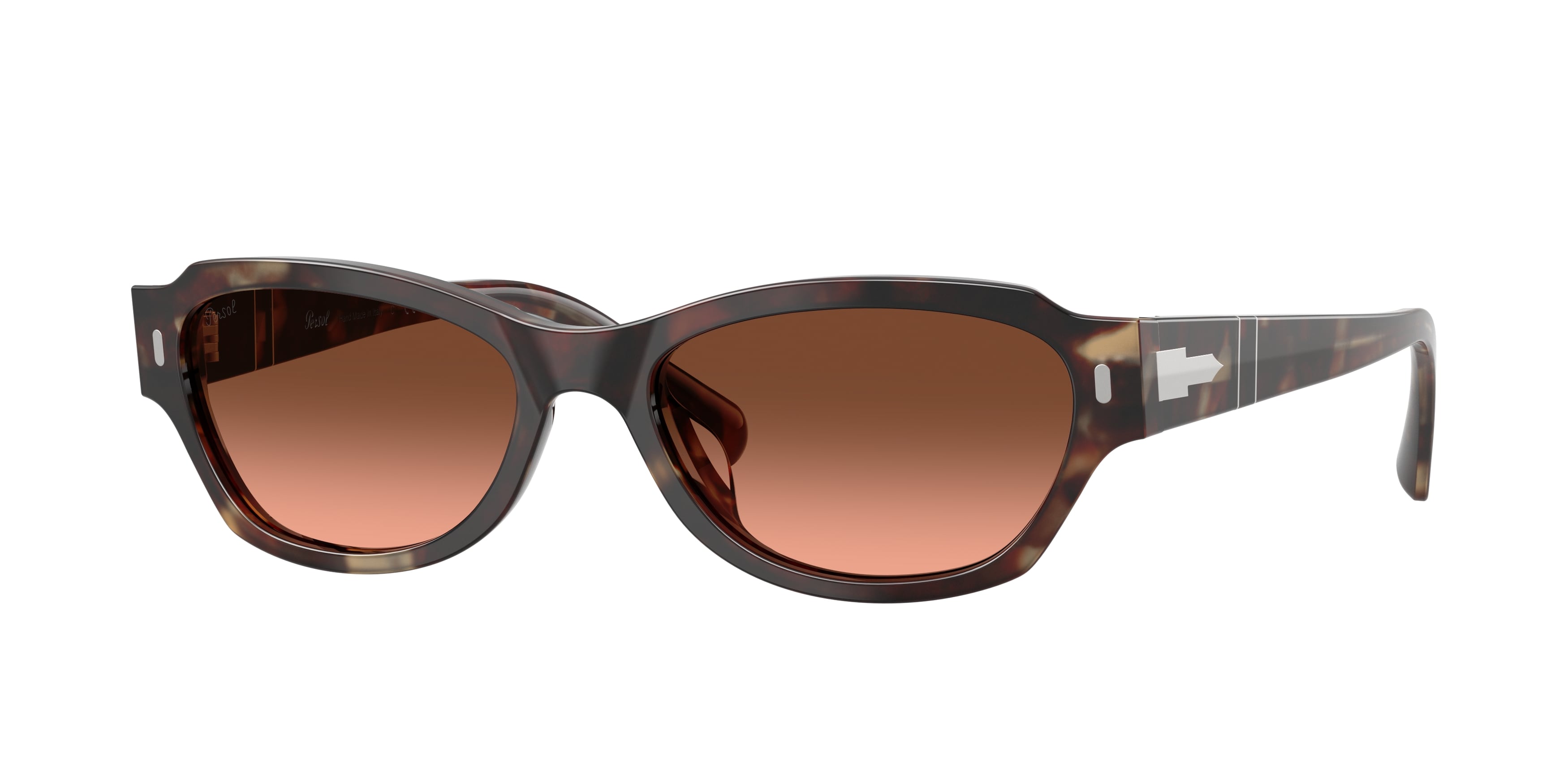 Persol Donna Persol PO3409S 1246A5 Occhiali da sole Acetato Tartaruga Rosa Pantos Normale Sfumato