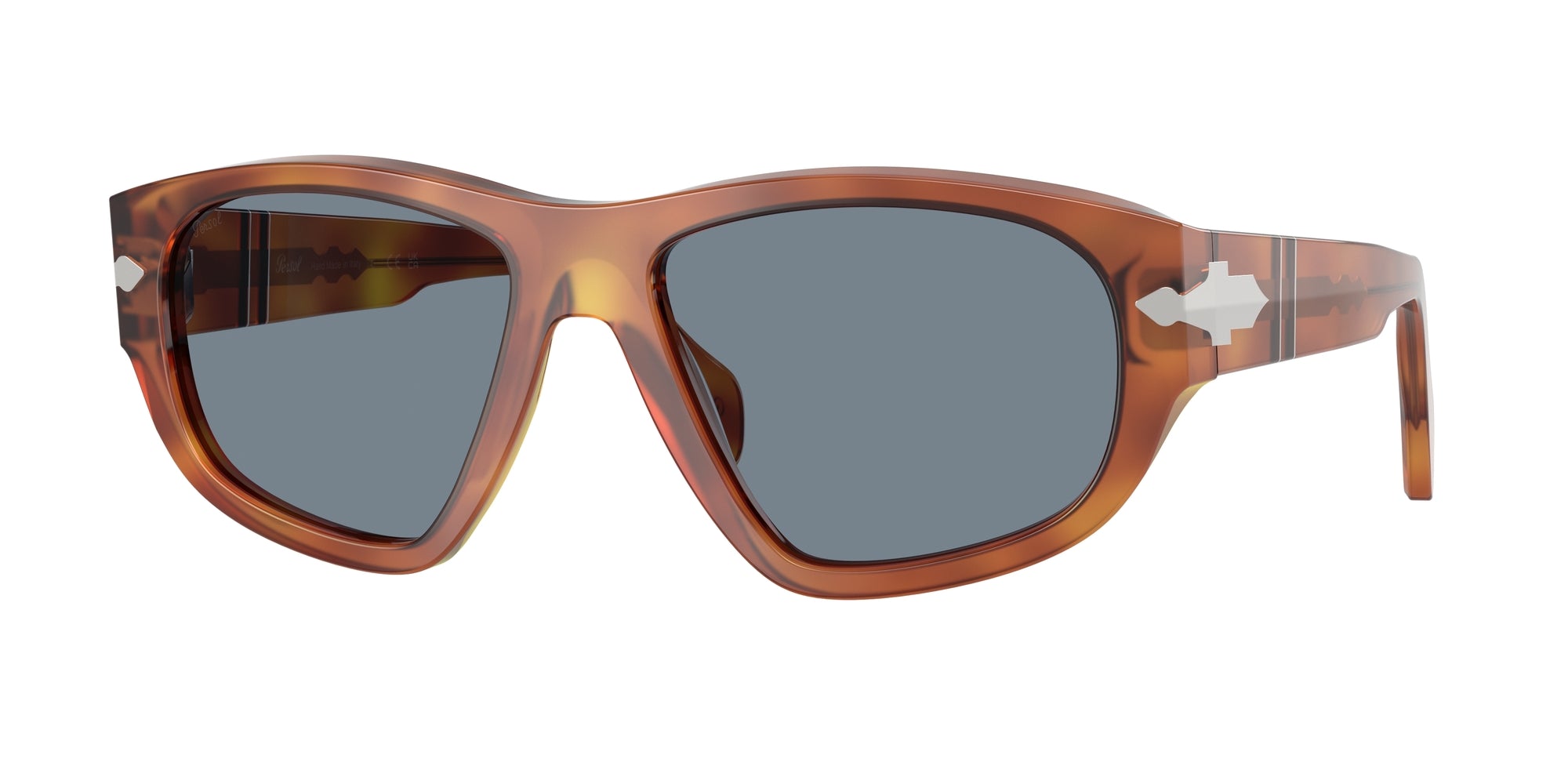 Persol Unisex Persol PO0050S 96/56 Occhiali da sole Acetato Marrone Blu Geometrica Normale Persol Unisex Persol PO0050S 96/56 Occhiali da sole Acetato Marrone Blu Geometrica Normale