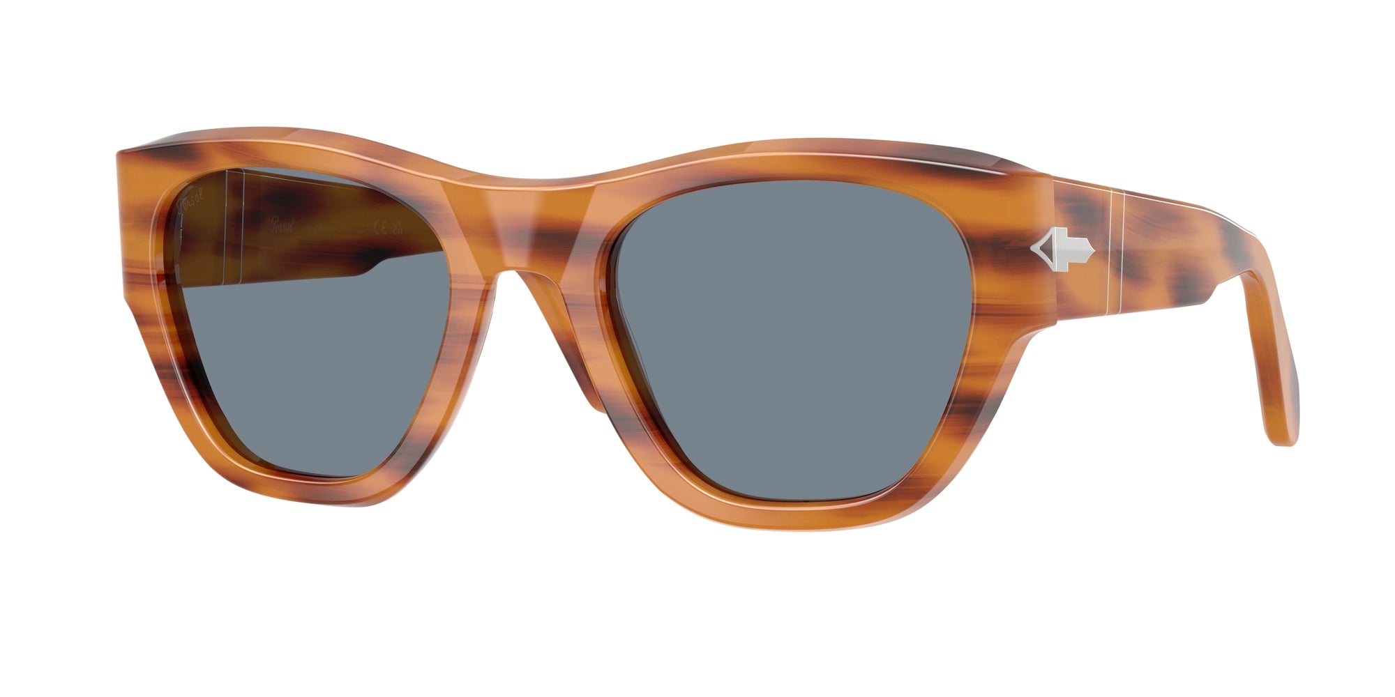 Persol Unisex Persol PO0054S 960/56 Occhiali da sole Acetato Tartaruga Blu Pillow Normale Persol Unisex Persol PO0054S 960/56 Occhiali da sole Acetato Tartaruga Blu Pillow Normale