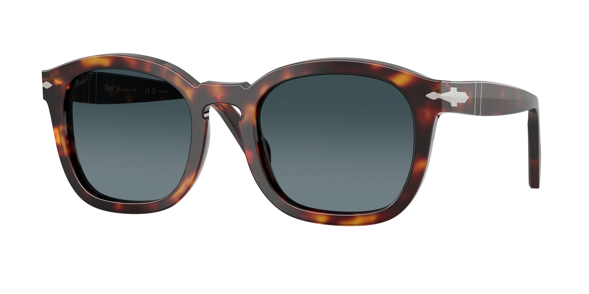 Persol Unisex Persol PO0082S 24/S3 Occhiali da sole Acetato Tartaruga Blu Geometrica Polarizzata Sfumato Persol Unisex Persol PO0082S 24/S3 Occhiali da sole Acetato Tartaruga Blu Geometrica Polarizzata Sfumato