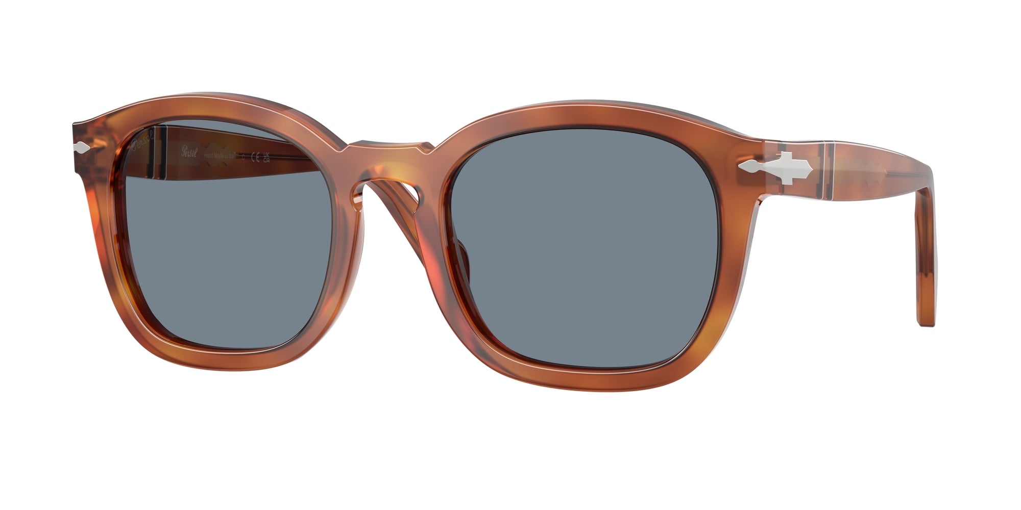 Persol Unisex Persol PO0082S 96/56 Occhiali da sole Acetato Marrone Blu Geometrica Normale Persol Unisex Persol PO0082S 96/56 Occhiali da sole Acetato Marrone Blu Geometrica Normale
