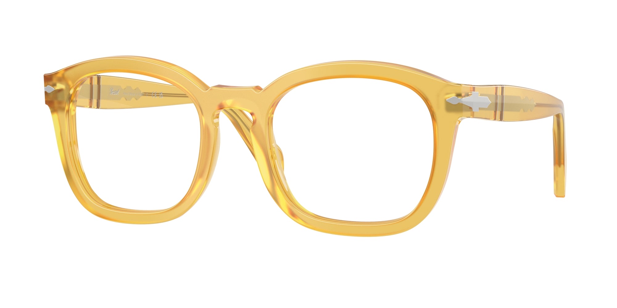 Persol Unisex Persol PO0082V 204 Montature da vista Acetato Giallo Pillow Normale