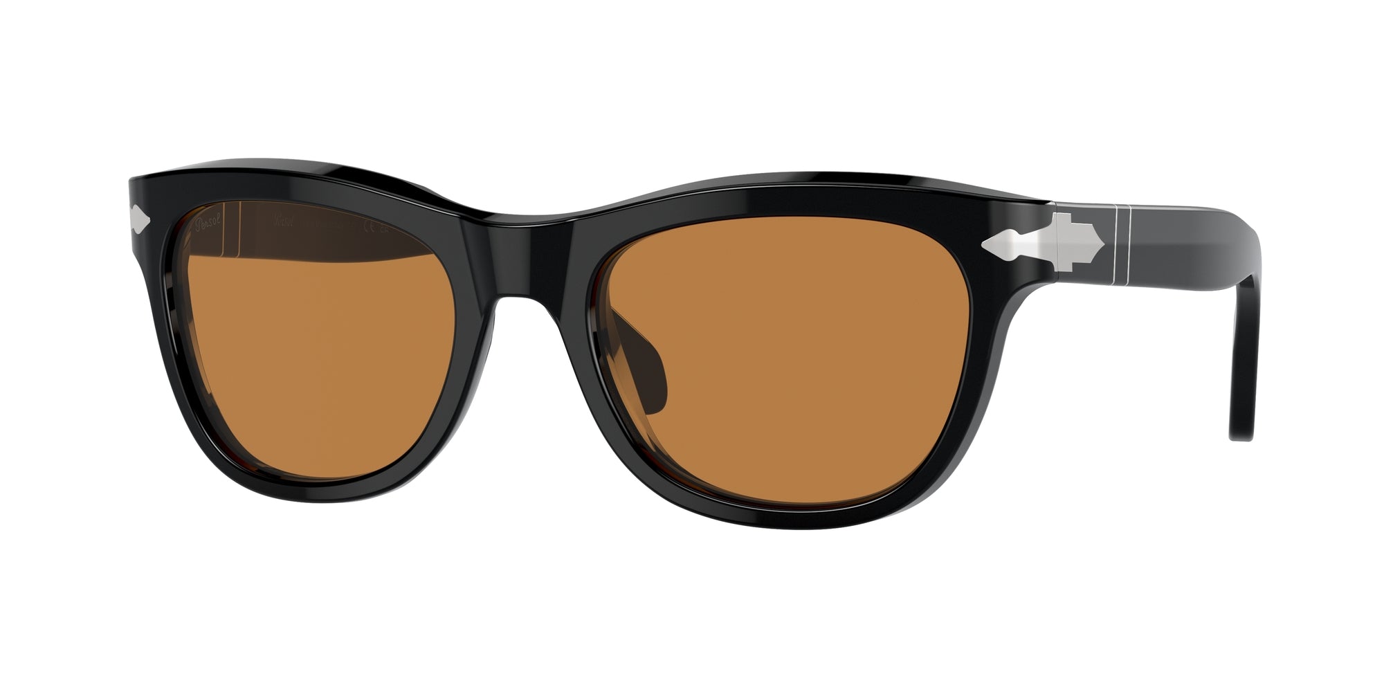 Persol Unisex Persol PO0086S 95/53 Occhiali da sole Acetato Nero Giallo Pillow Normale Antiriflesso Persol Unisex Persol PO0086S 95/53 Occhiali da sole Acetato Nero Giallo Pillow Normale Antiriflesso