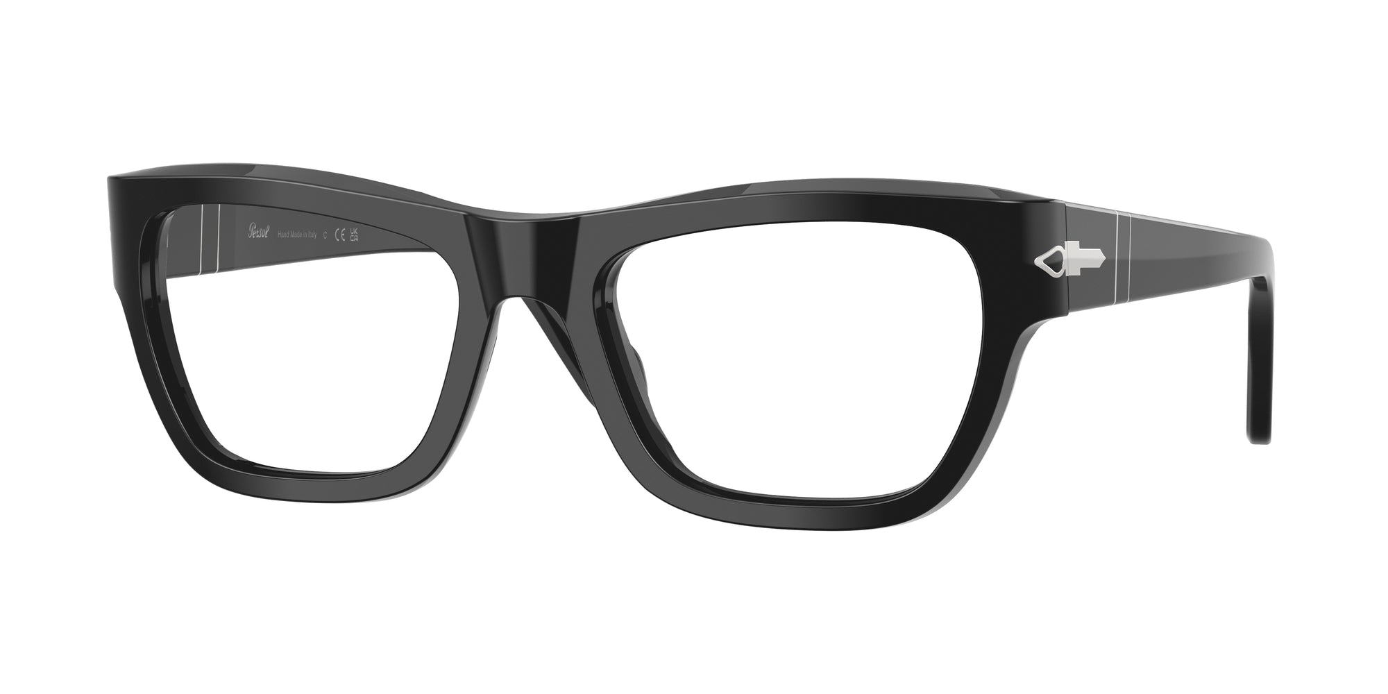 Persol Unisex Persol PO0091V 95 Montature da vista Acetato Nero Pillow Normale Persol Unisex Persol PO0091V 95 Montature da vista Acetato Nero Pillow Normale