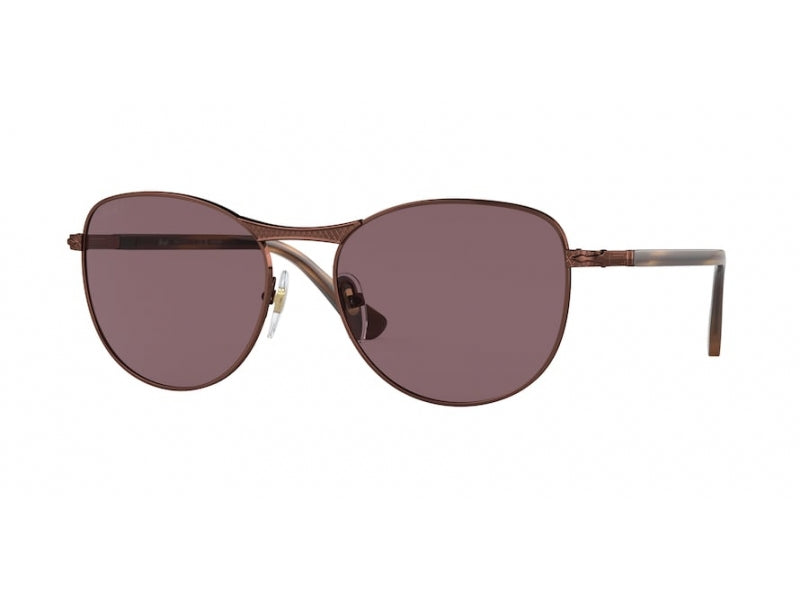 Persol Unisex Persol PO1002S 1124AF Occhiali da sole Metallo Marrone Viola Pantos Polarizzata Persol Unisex Persol PO1002S 1124AF Occhiali da sole Metallo Marrone Viola Pantos Polarizzata