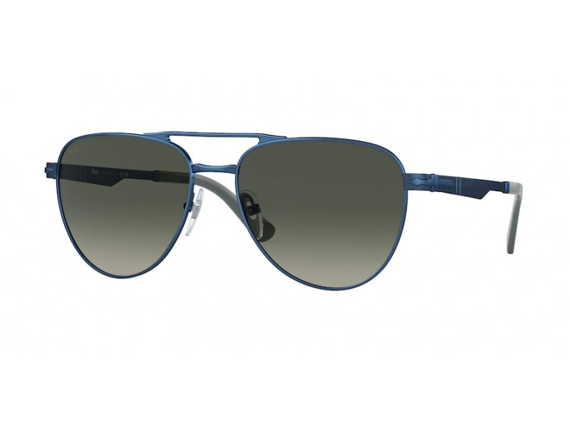 Persol Unisex Persol PO1003S 115271 Occhiali da sole Acciaio Blu Grigio Pilot Normale Sfumato Persol Unisex Persol PO1003S 115271 Occhiali da sole Acciaio Blu Grigio Pilot Normale Sfumato