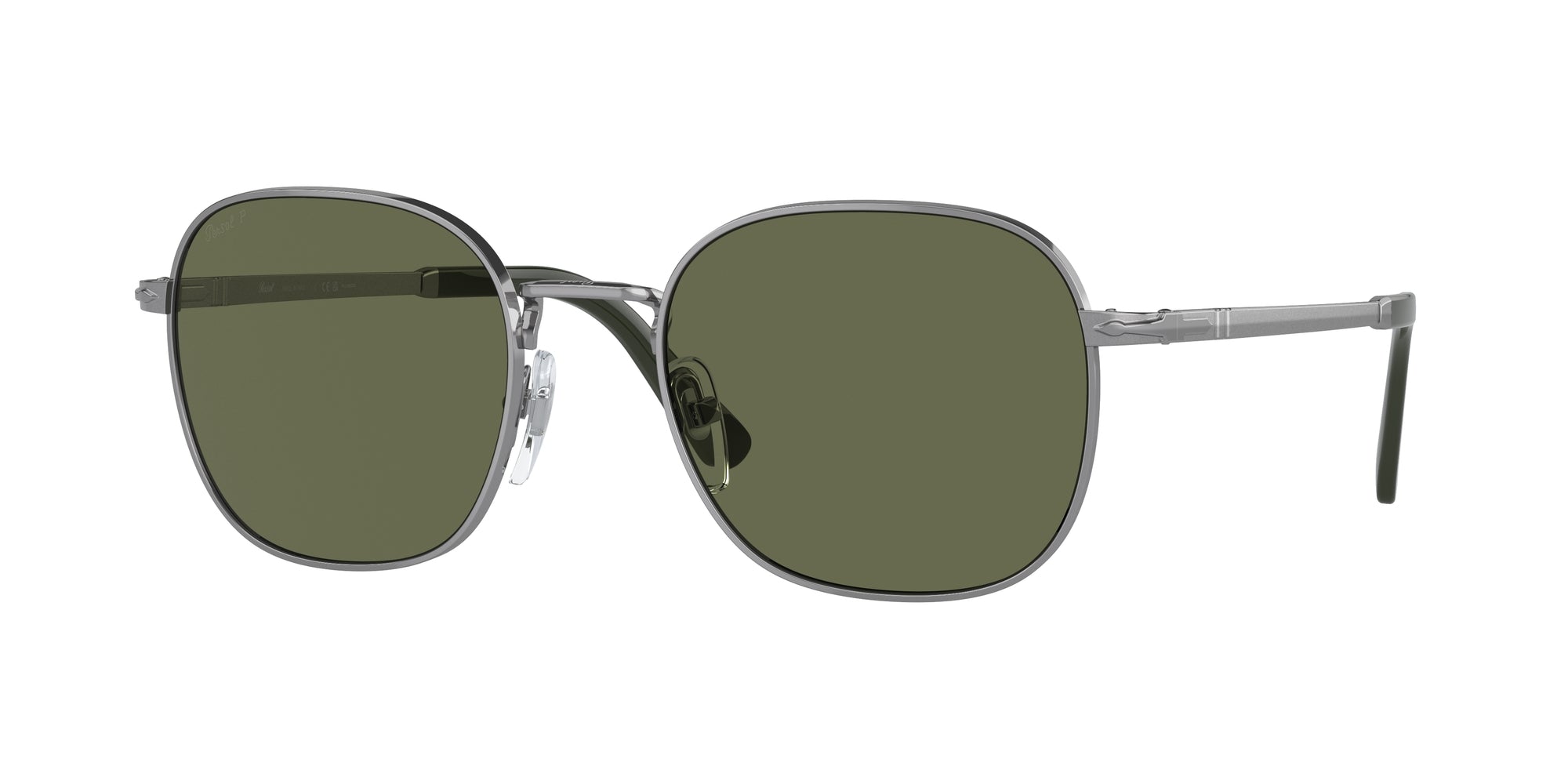Persol Unisex Persol PO1009S 513/58 Occhiali da sole Metallo Grigio Verde Pillow Polarizzata Persol Unisex Persol PO1009S 513/58 Occhiali da sole Metallo Grigio Verde Pillow Polarizzata
