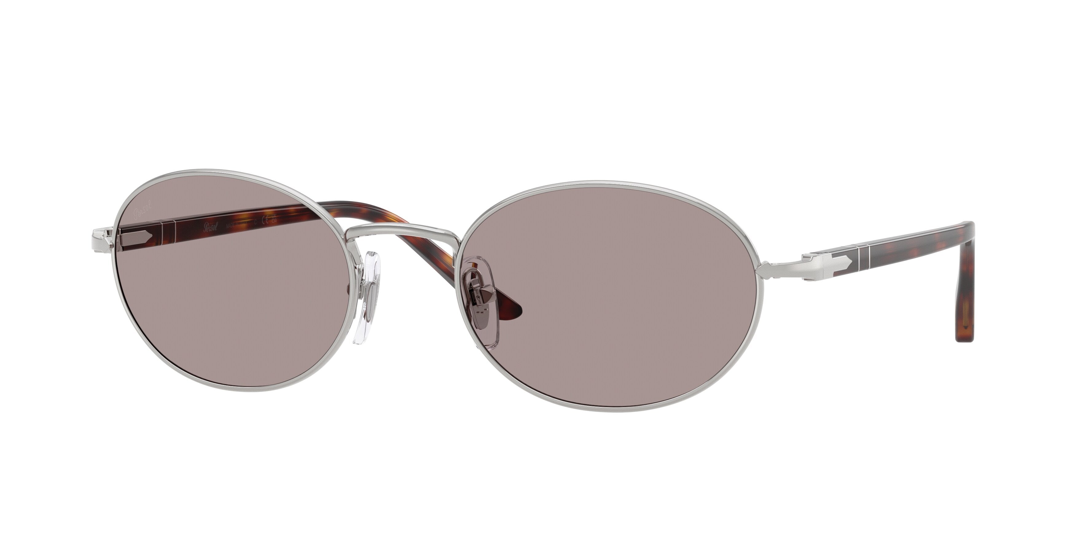 Persol Unisex Persol PO1018S IDA 102153 Occhiali da sole Metallo Argento Viola Rotonda Normale Persol Unisex Persol PO1018S IDA 102153 Occhiali da sole Metallo Argento Viola Rotonda Normale