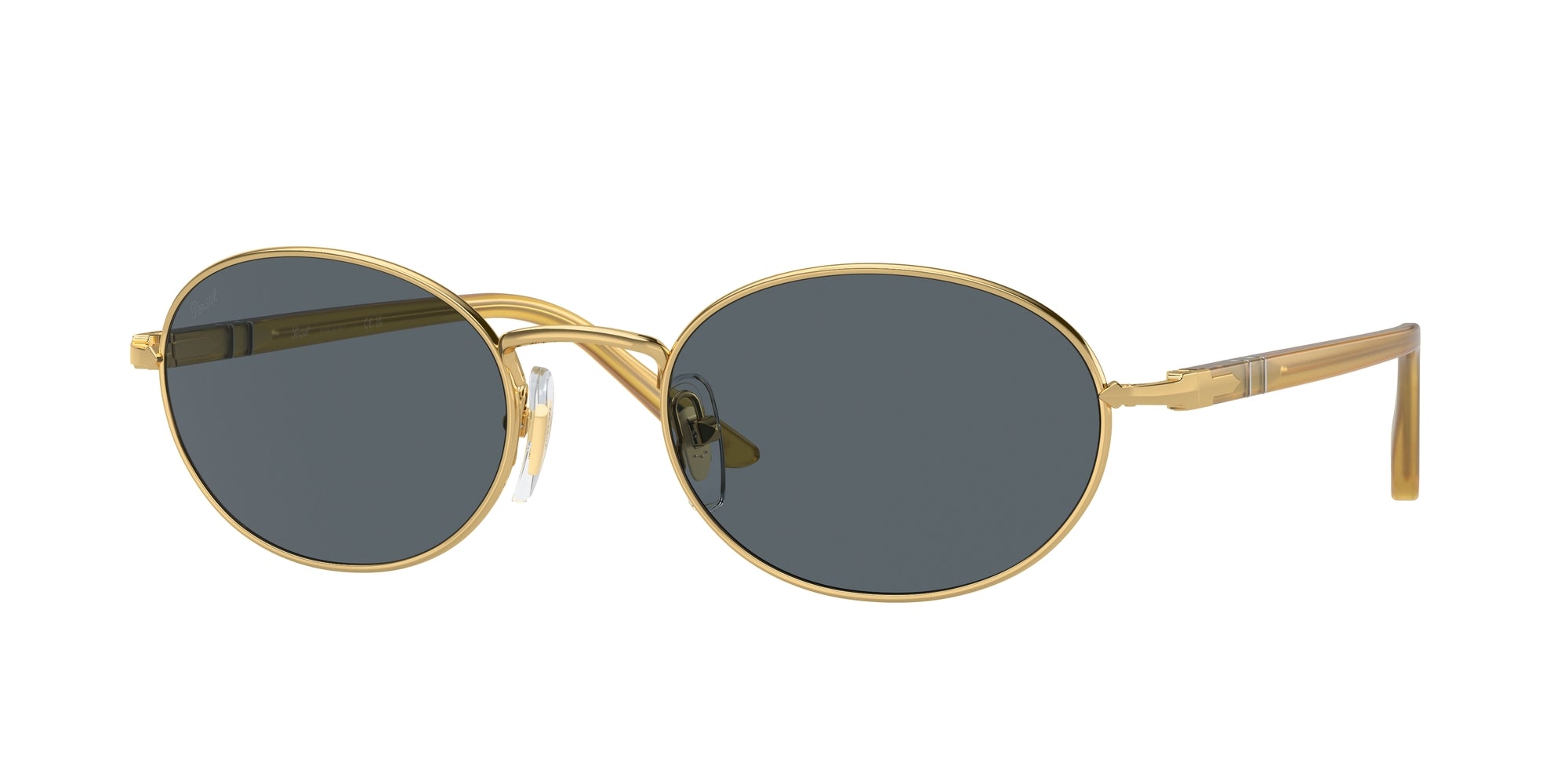 Persol Unisex Persol PO1018S IDA 1129R5 Occhiali da sole Metallo Oro Blu Rotonda Normale Persol Unisex Persol PO1018S IDA 1129R5 Occhiali da sole Metallo Oro Blu Rotonda Normale