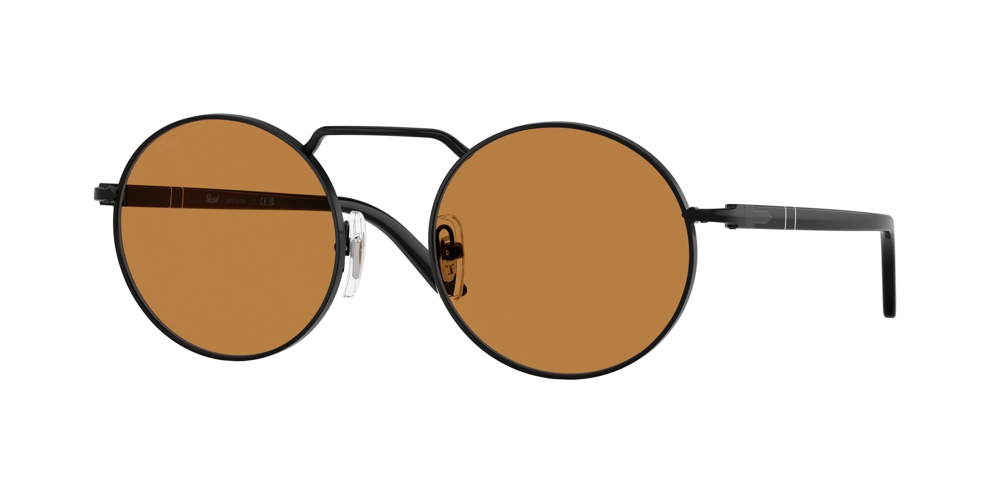 Persol Unisex Persol PO1019S 107853 Occhiali da sole Metallo Nero Giallo Squadrata Normale