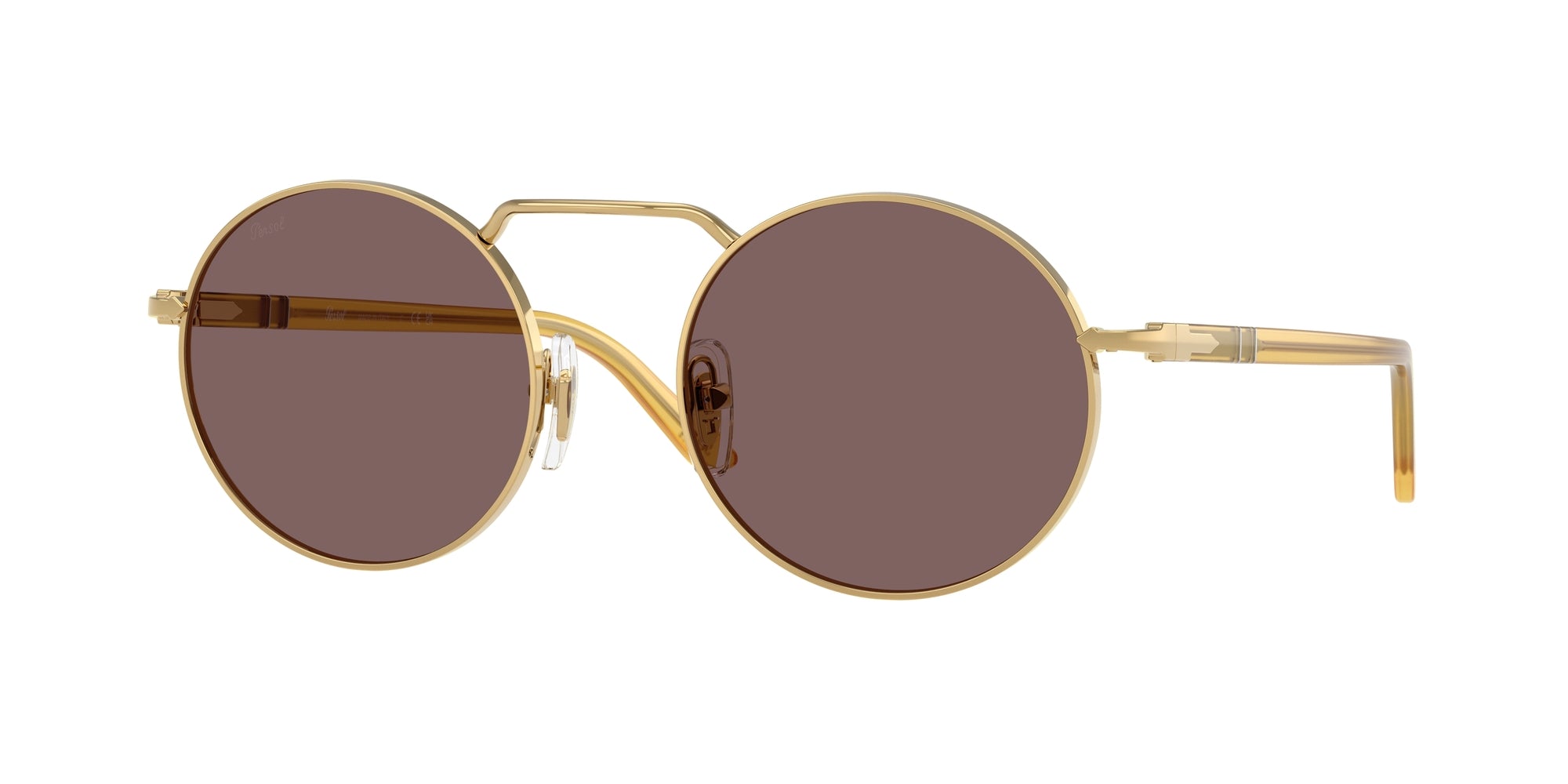 Persol Unisex Persol PO1019S 112953 Occhiali da sole Metallo Oro Viola Squadrata Normale Persol Unisex Persol PO1019S 112953 Occhiali da sole Metallo Oro Viola Squadrata Normale
