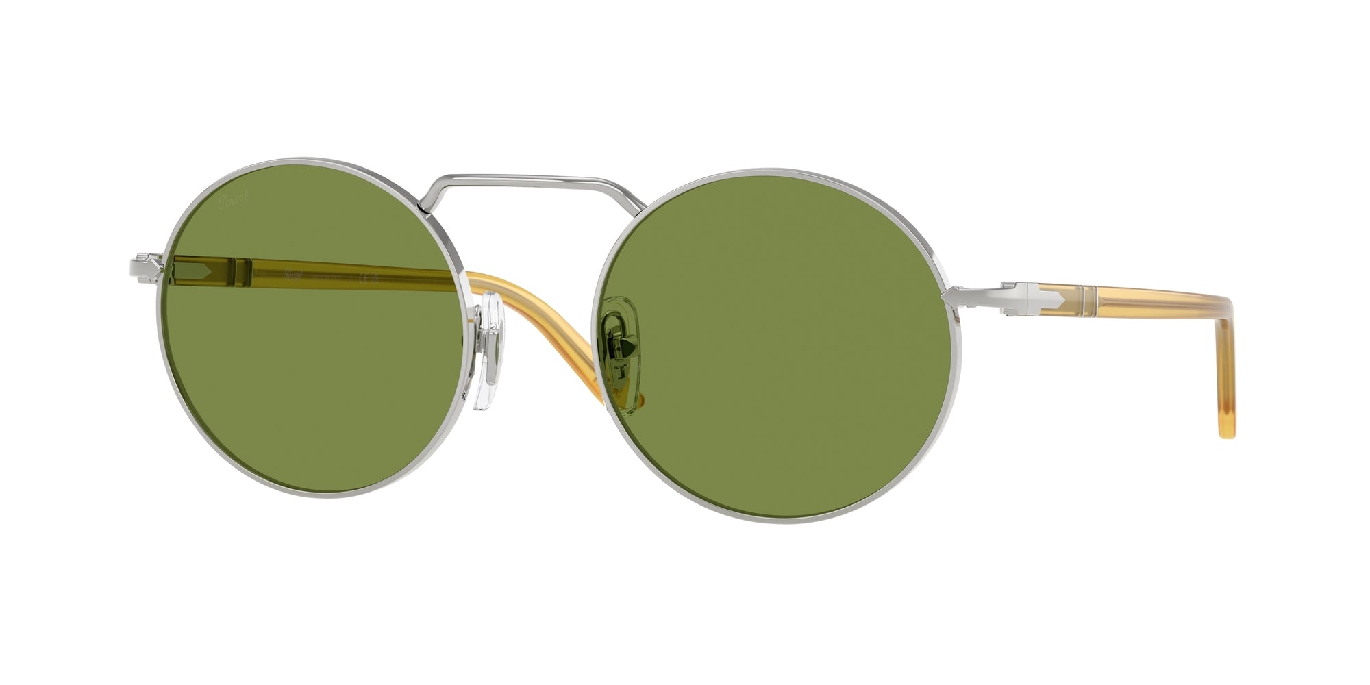 Persol Unisex Persol PO1019S 518/4E Occhiali da sole Metallo Argento Squadrata Normale