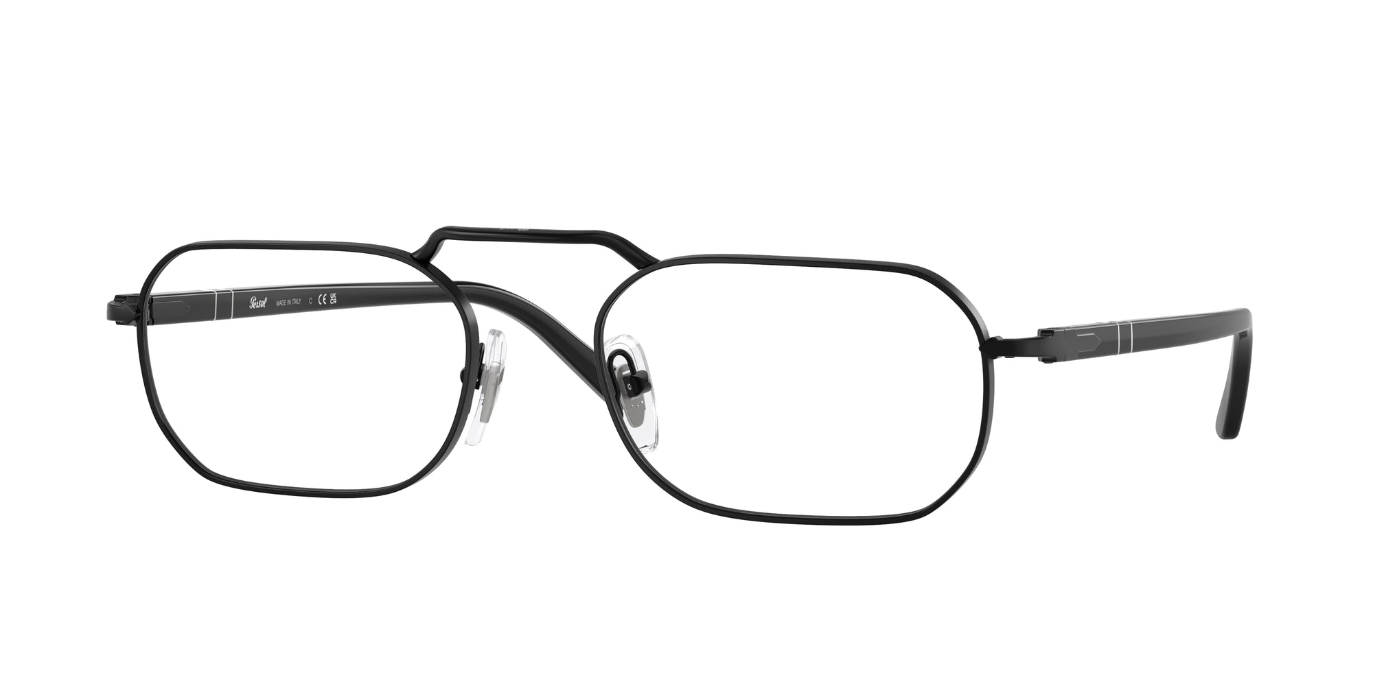 Persol Unisex Persol PO1020V 1078 Montature da vista Metallo Nero Squadrata Normale