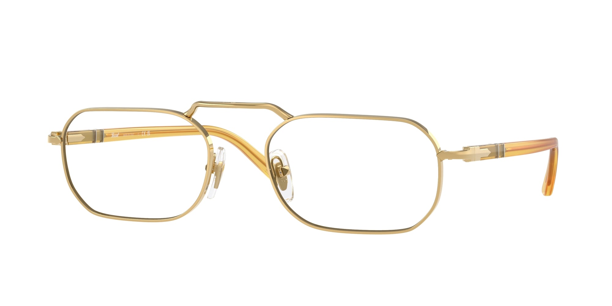 Persol Unisex Persol PO1020V 1129 Montature da vista Metallo Oro Squadrata Normale