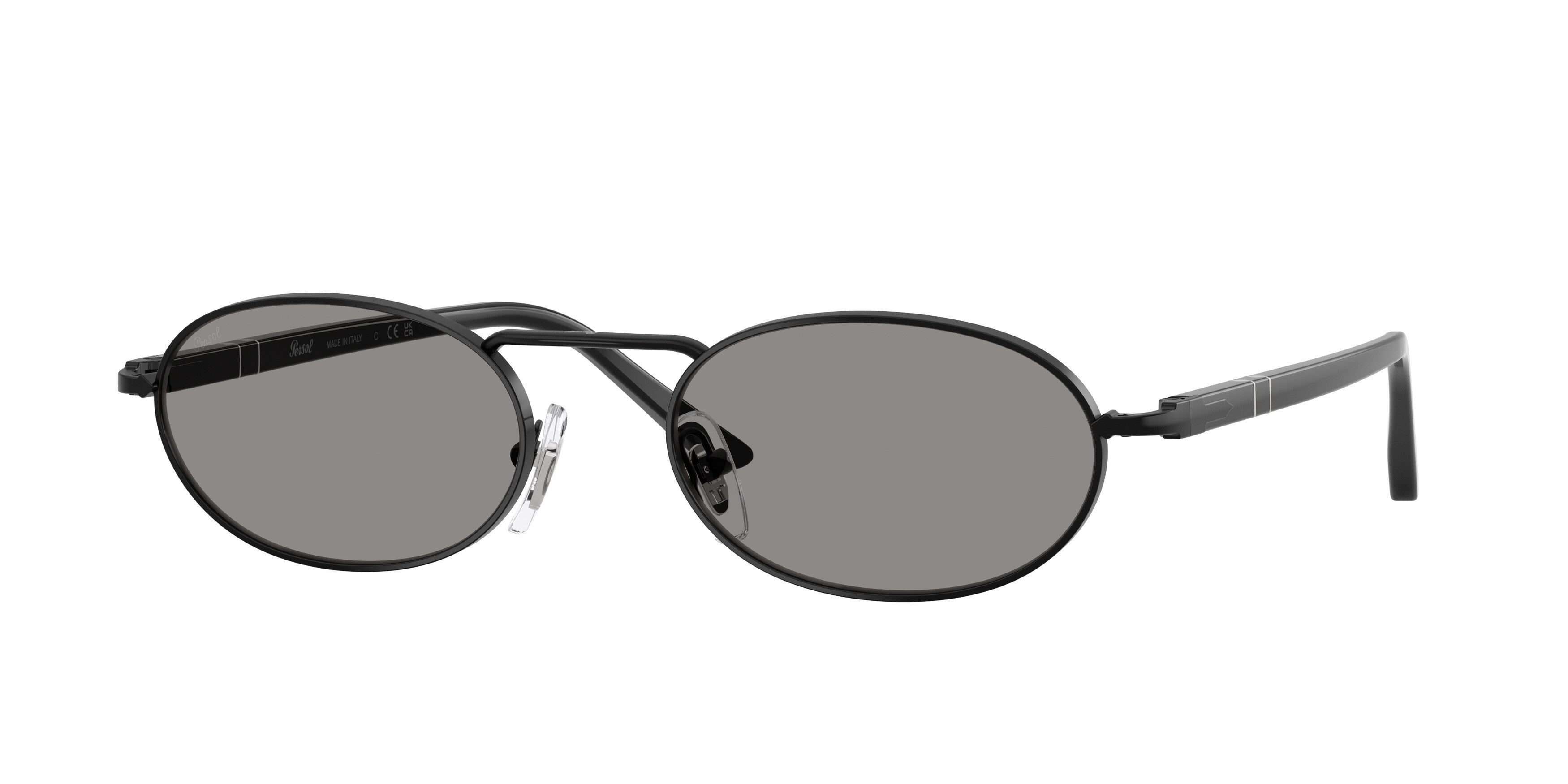 Persol Unisex Persol PO1023S 1078R5 Occhiali da sole Metallo Nero Grigio Squadrata Normale