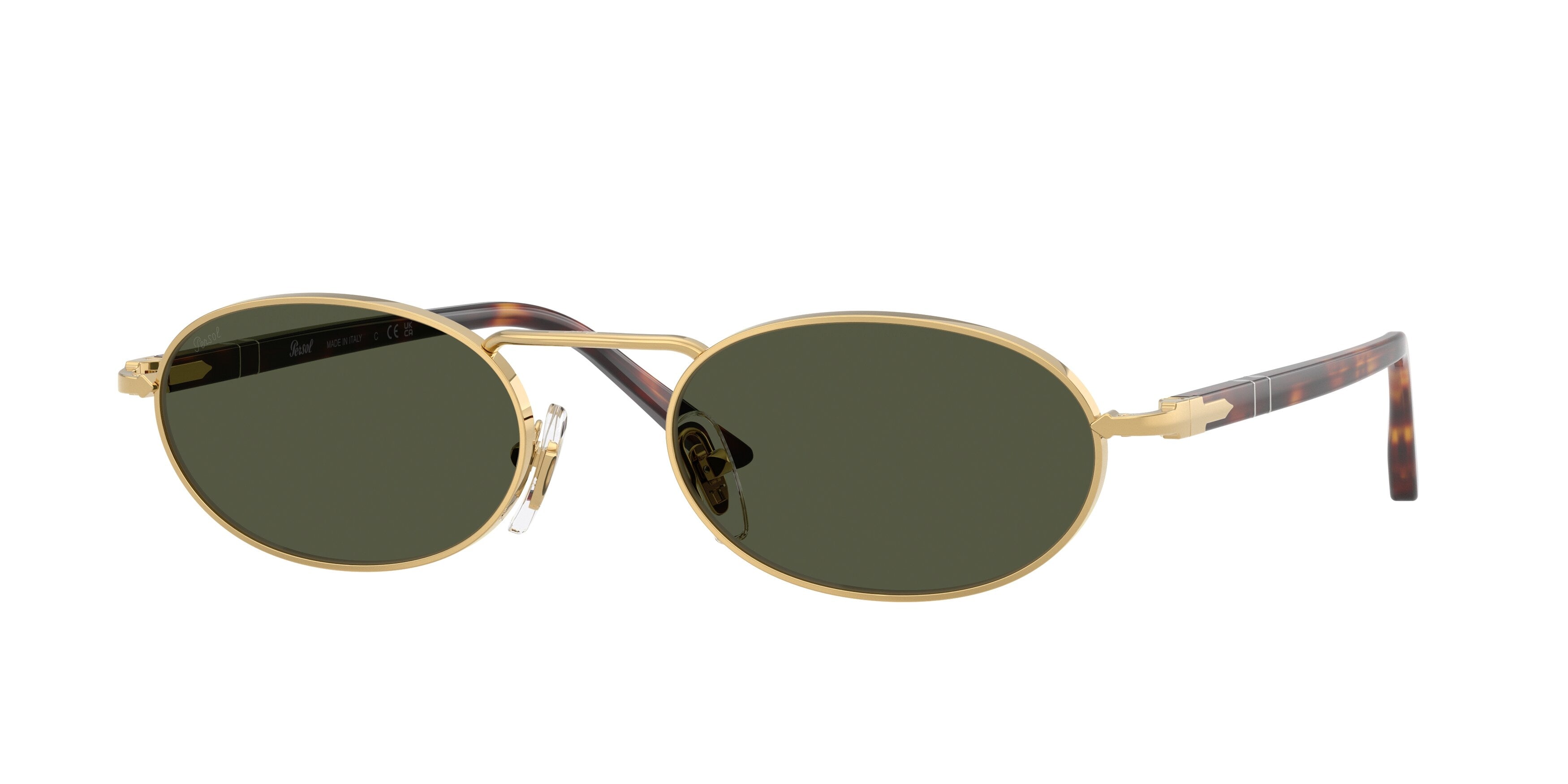 Persol Unisex Persol PO1023S 515/31 Occhiali da sole Metallo Oro Verde Squadrata Normale Persol Unisex Persol PO1023S 515/31 Occhiali da sole Metallo Oro Verde Squadrata Normale