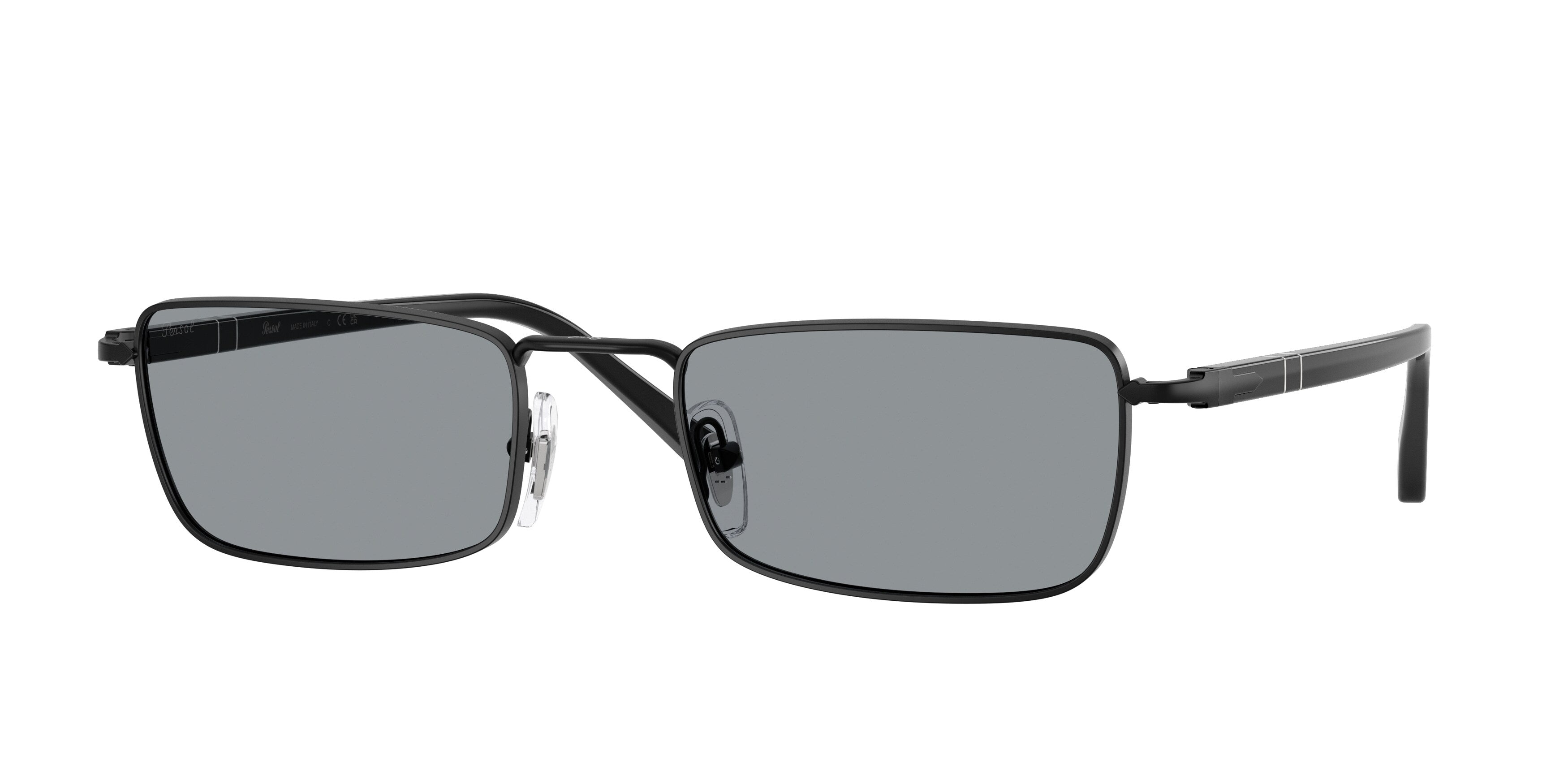 Persol Unisex Persol PO1025S 1078R5 Occhiali da sole Metallo Nero Grigio Squadrata Normale