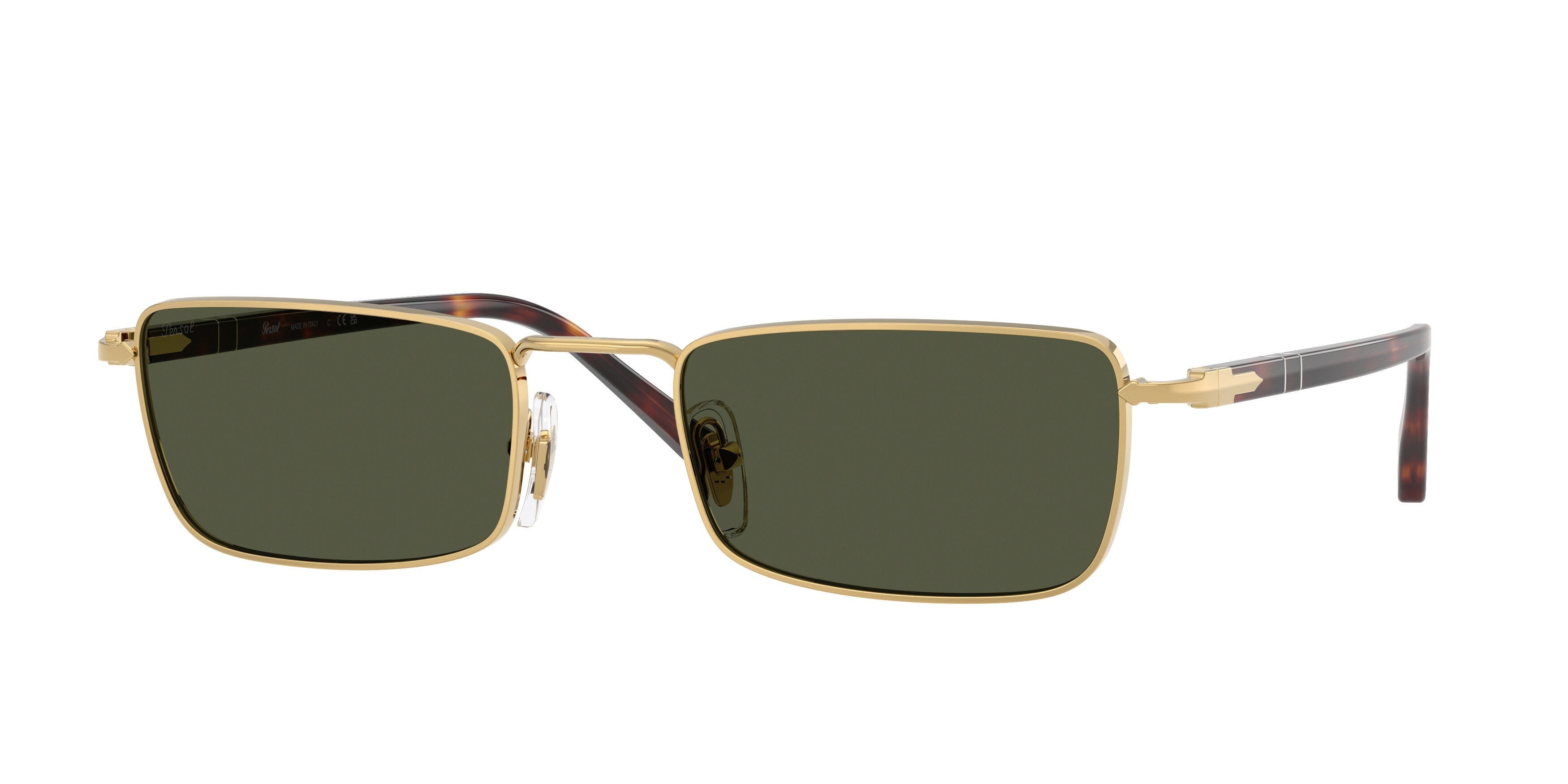 Persol Unisex Persol PO1025S 515/31 Occhiali da sole Metallo Oro Verde Squadrata Normale Persol Unisex Persol PO1025S 515/31 Occhiali da sole Metallo Oro Verde Squadrata Normale