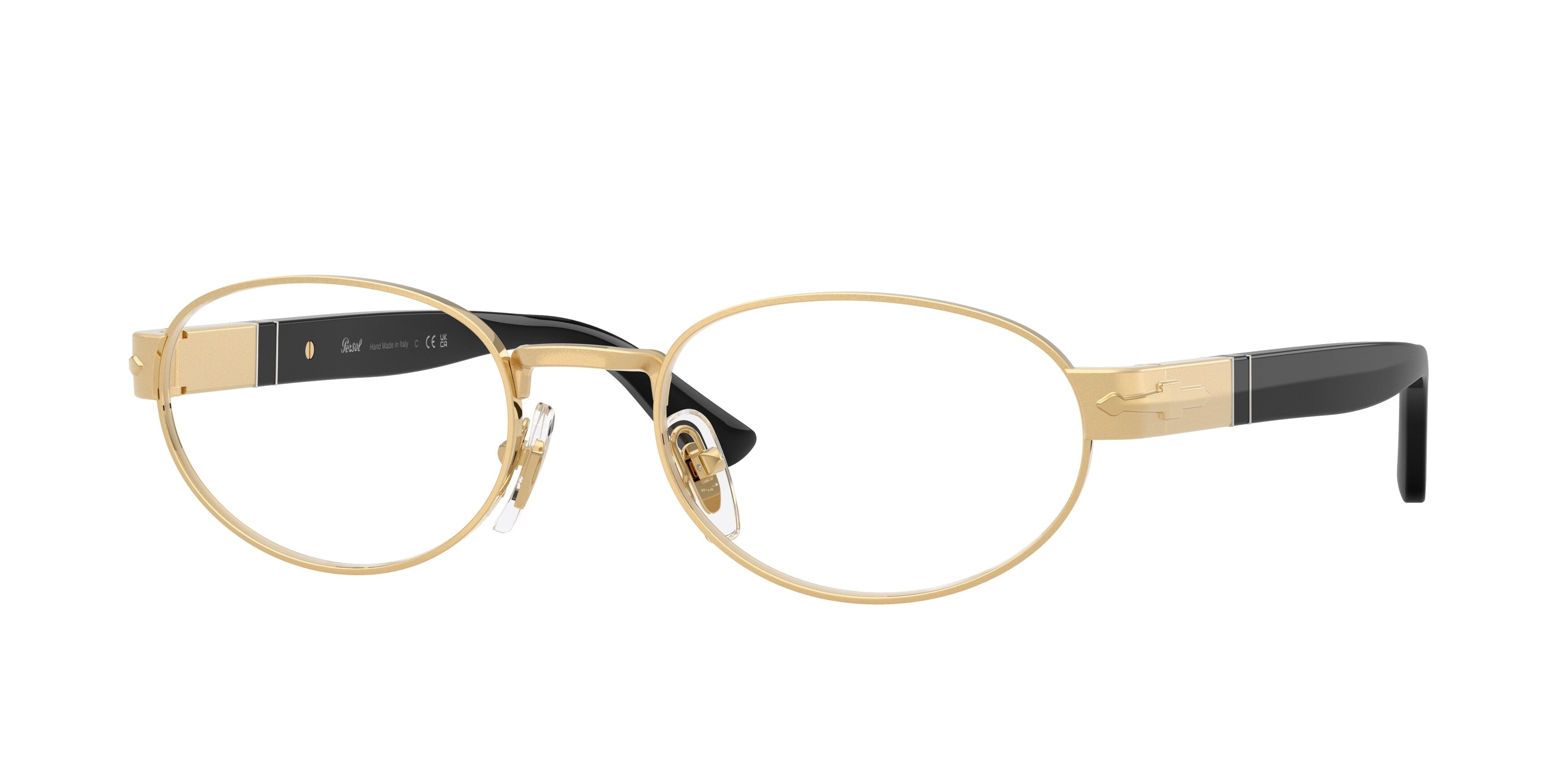 Persol Unisex Persol PO1026V 515 Montature da vista Metallo Oro Rotonda Normale