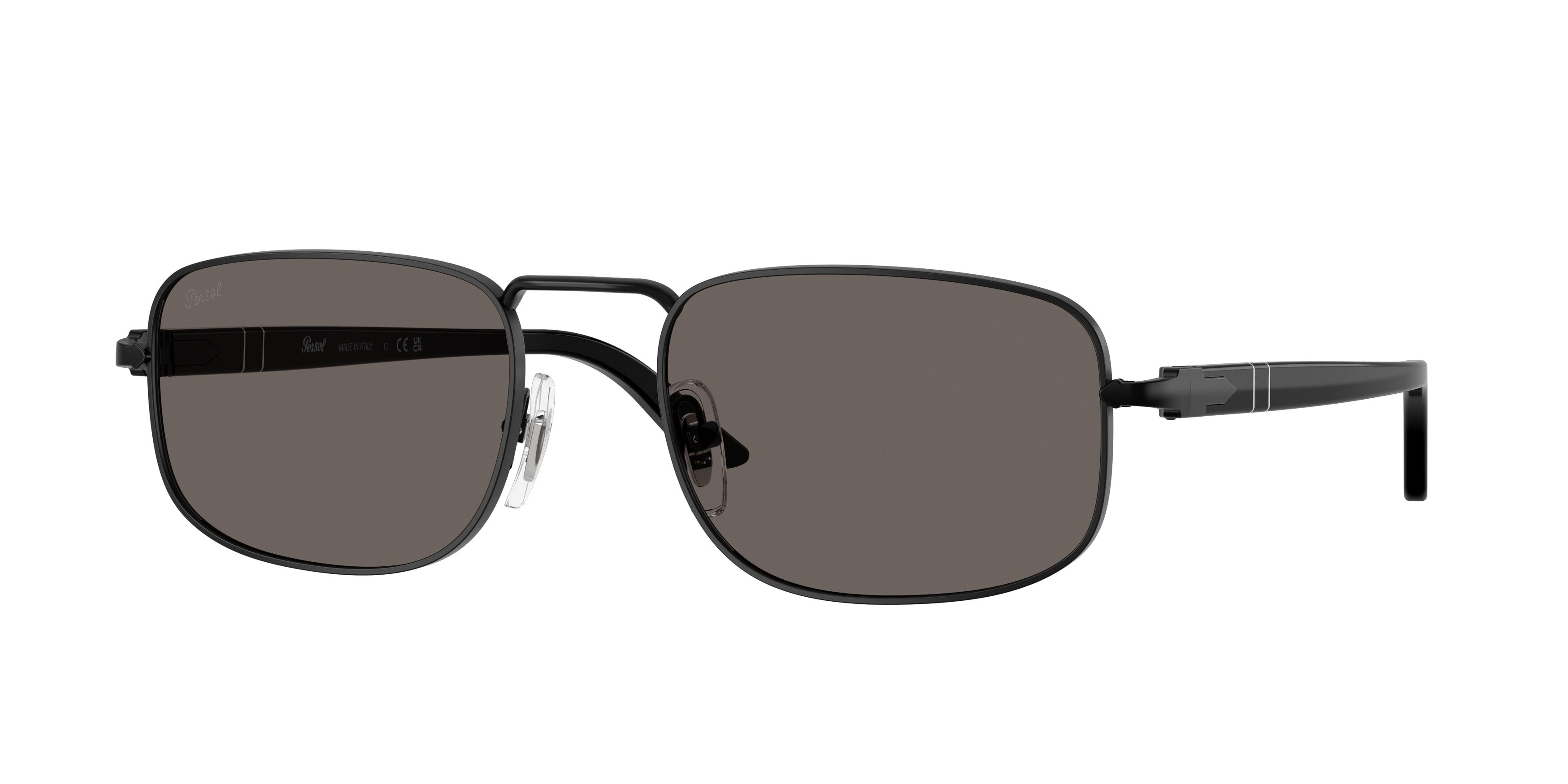 Persol Unisex Persol PO1027S 1078B1 Occhiali da sole Metallo Nero Grigio Pillow Normale Persol Unisex Persol PO1027S 1078B1 Occhiali da sole Metallo Nero Grigio Pillow Normale