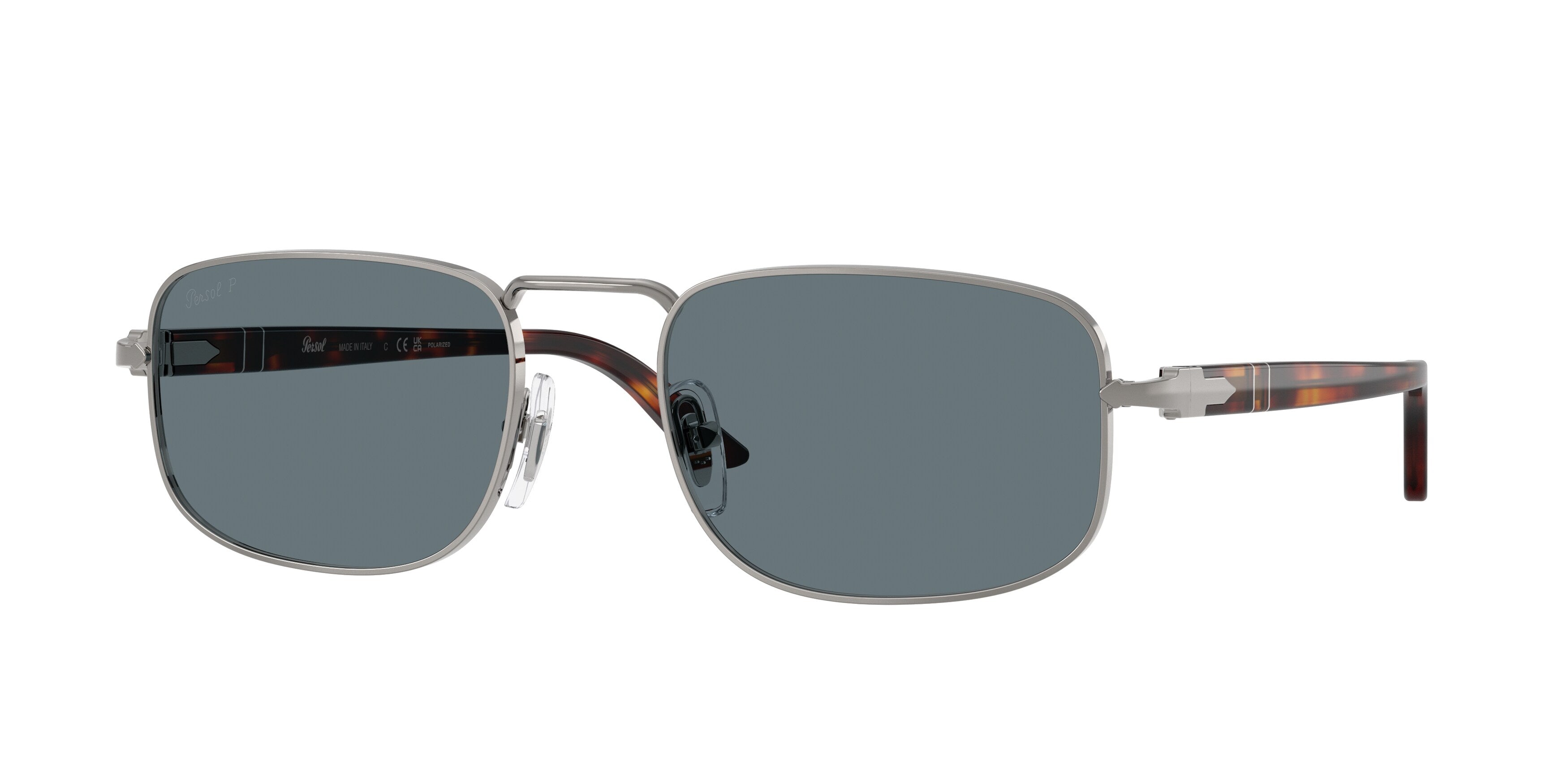 Persol Unisex Persol PO1027S 513/3R Occhiali da sole Metallo Grigio Blu Pillow Polarizzata Persol Unisex Persol PO1027S 513/3R Occhiali da sole Metallo Grigio Blu Pillow Polarizzata
