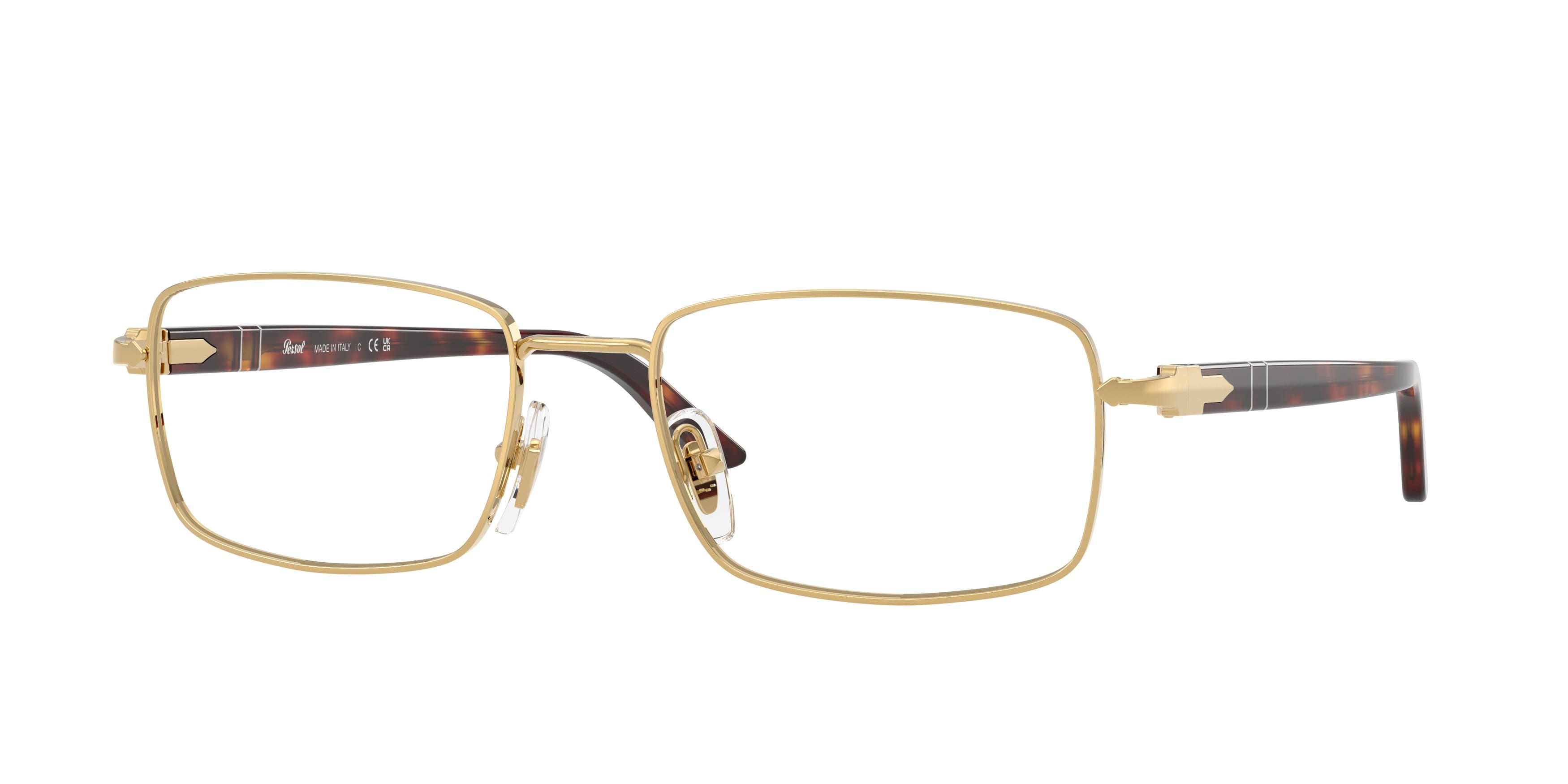Persol Unisex Persol PO1029V 515 Montature da vista Metallo Oro Trasparente Pillow Normale
