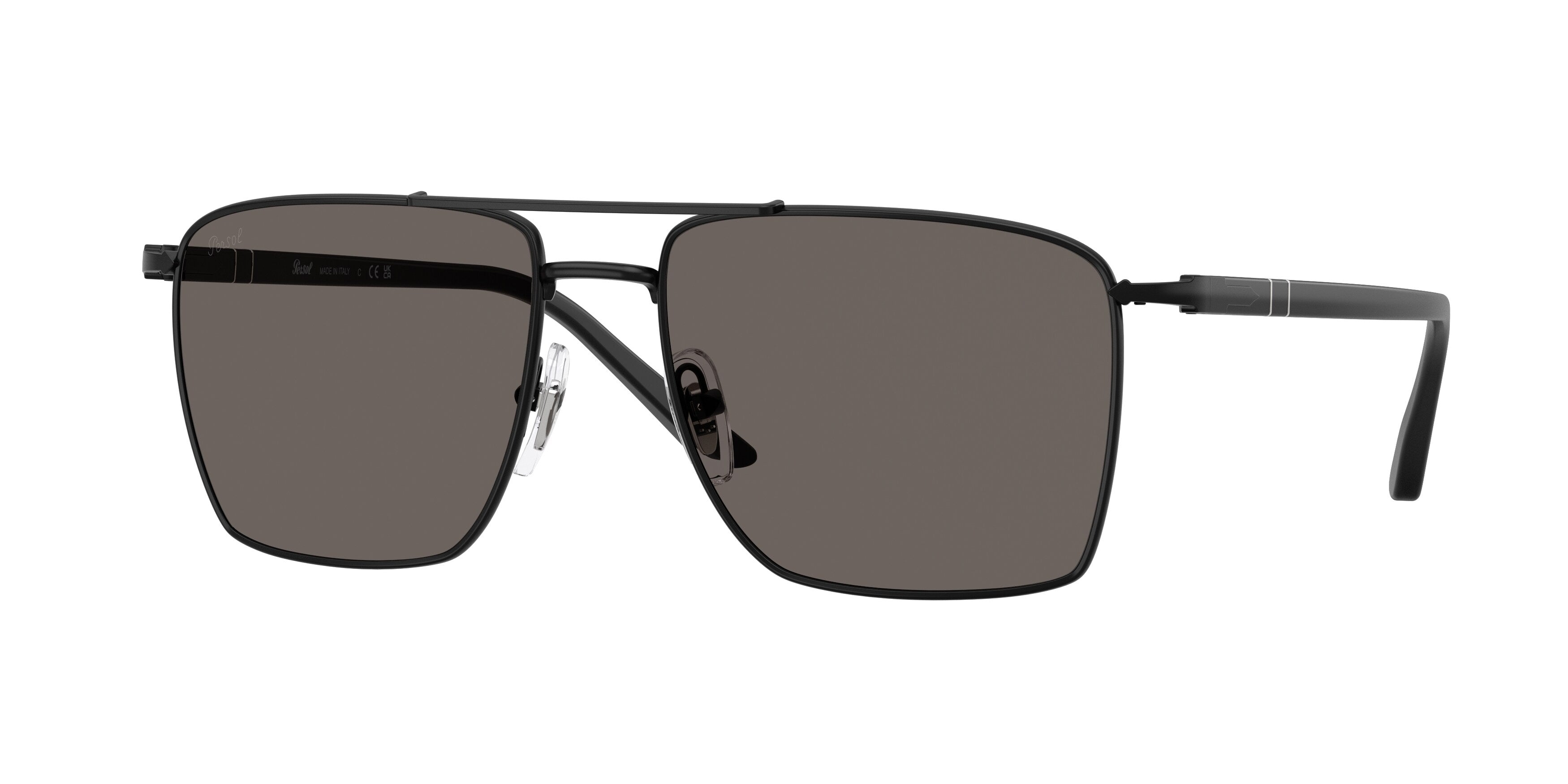 Persol Unisex Persol PO1031S 1078B1 Occhiali da sole Acciaio Nero Grigio Squadrata Normale