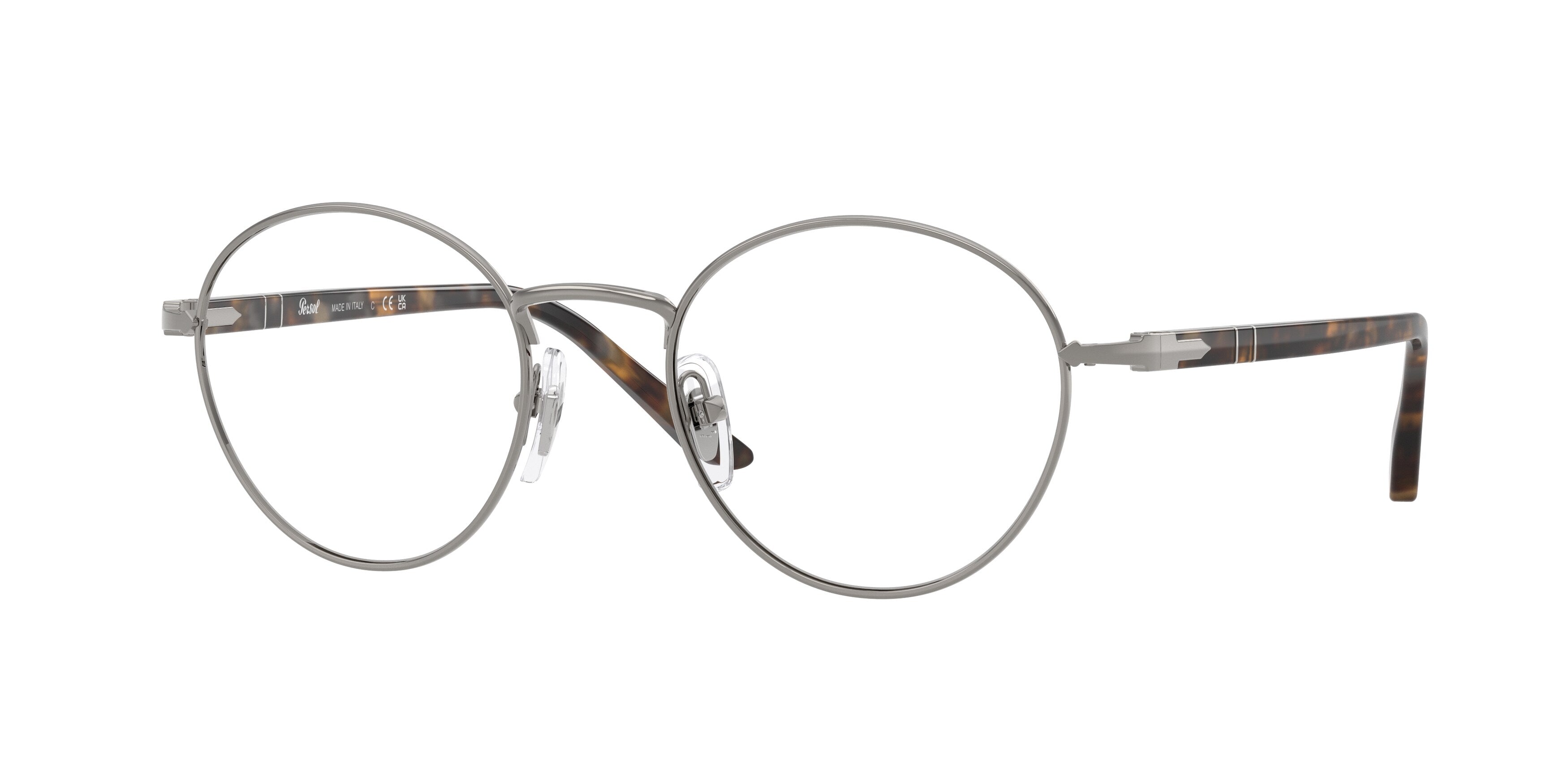 Persol Unisex Persol PO1032V 513 Montature da vista Acciaio Grigio Trasparente Rotonda Normale Persol Unisex Persol PO1032V 513 Montature da vista Acciaio Grigio Trasparente Rotonda Normale