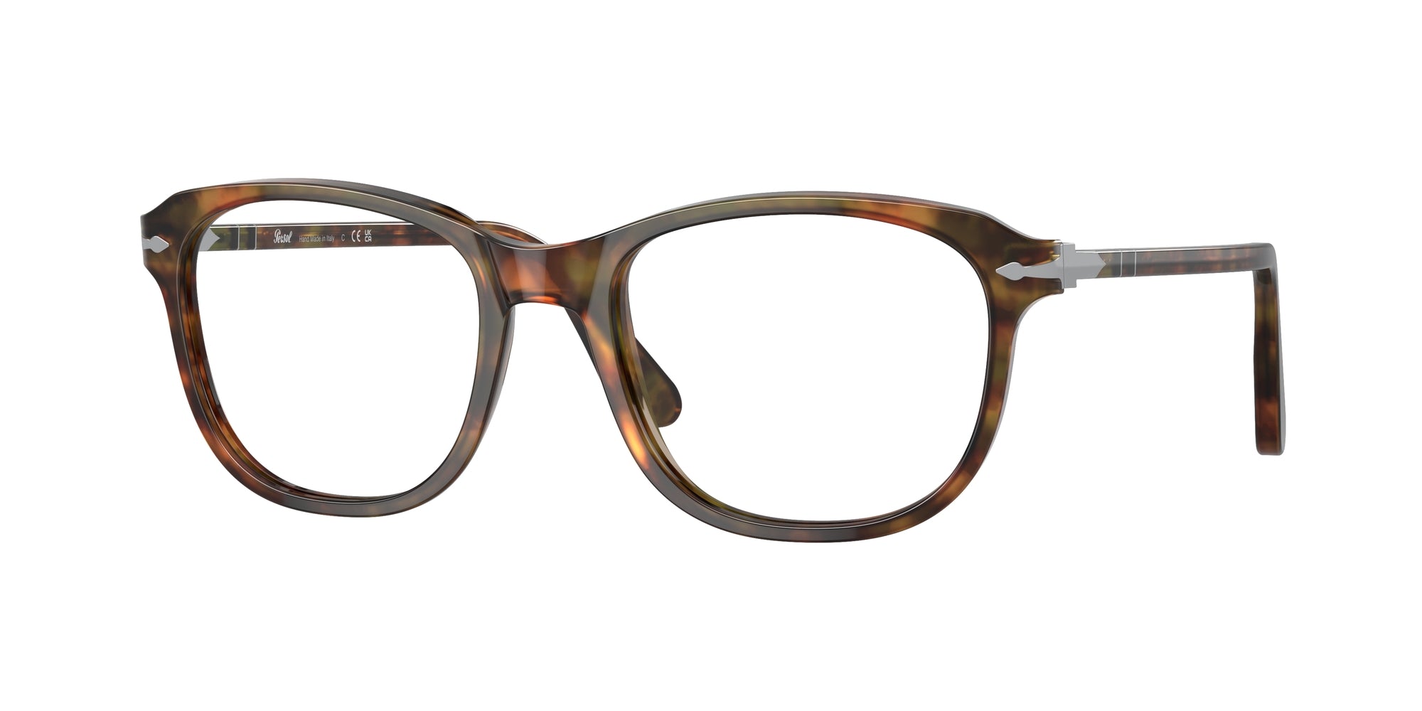 Persol Unisex Persol PO1935V 108 Montature da vista Acetato Tartaruga Trasparente Pillow Normale