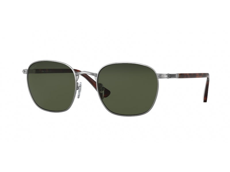 Persol Unisex Persol PO2476S 513/31 Occhiali da sole Metallo Canna di fucile Verde Squadrata