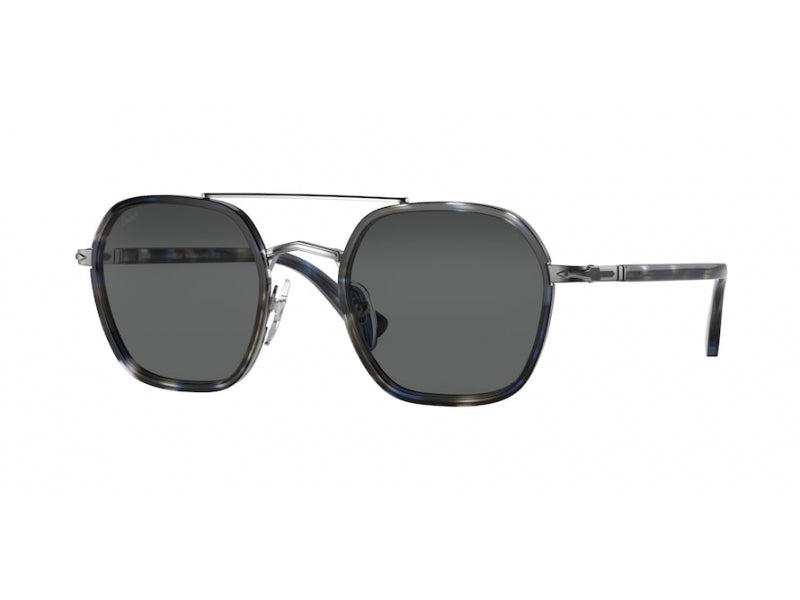 Persol Unisex Persol PO2480S 1099B1 Occhiali da sole Metallo Fantasia Grigio Geometrica