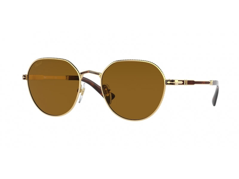 Persol Unisex Persol PO2486S 110933 Occhiali da sole Metallo Oro Marrone Squadrata Normale