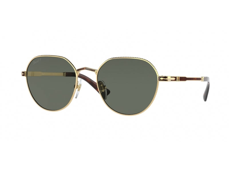 Persol Unisex Persol PO2486S 110958 Occhiali da sole Metallo Oro Verde Squadrata Polarizzata