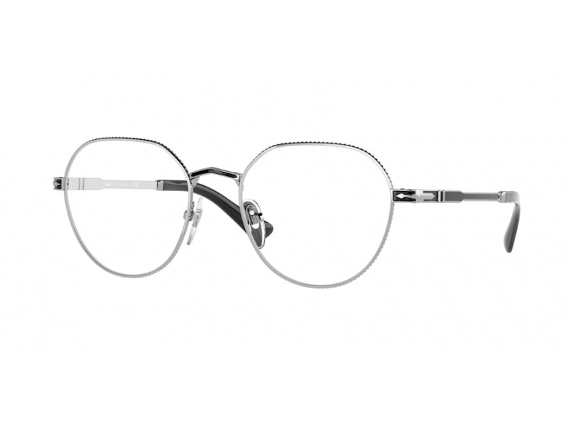 Persol Unisex Persol PO2486V 1110 Montature da vista Metallo Grigio Trasparente Pantos Normale