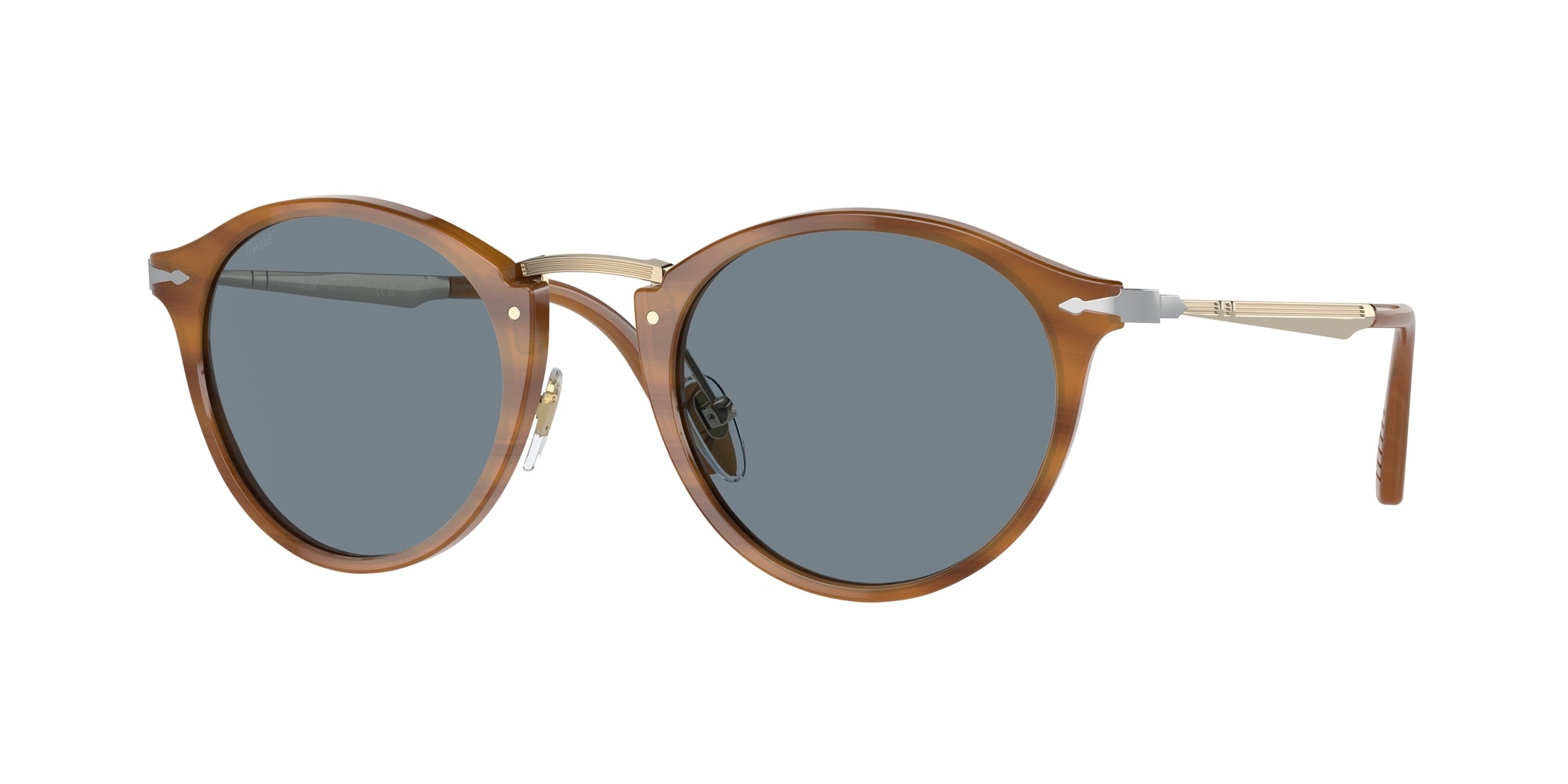 Persol Unisex Persol PO3166S 960/56 Occhiali da sole Acetato Tartaruga Blu Pantos Normale