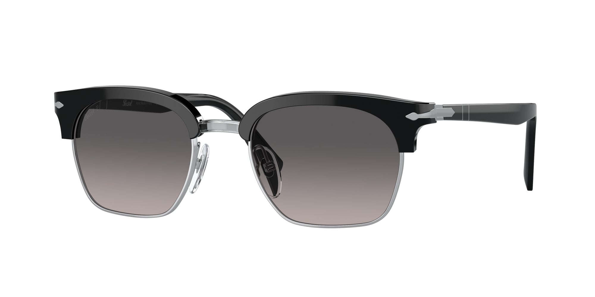 Persol Unisex Persol PO3199S 1106M3 Occhiali da sole Acetato Nero Grigio Squadrata Polarizzata Sfumato