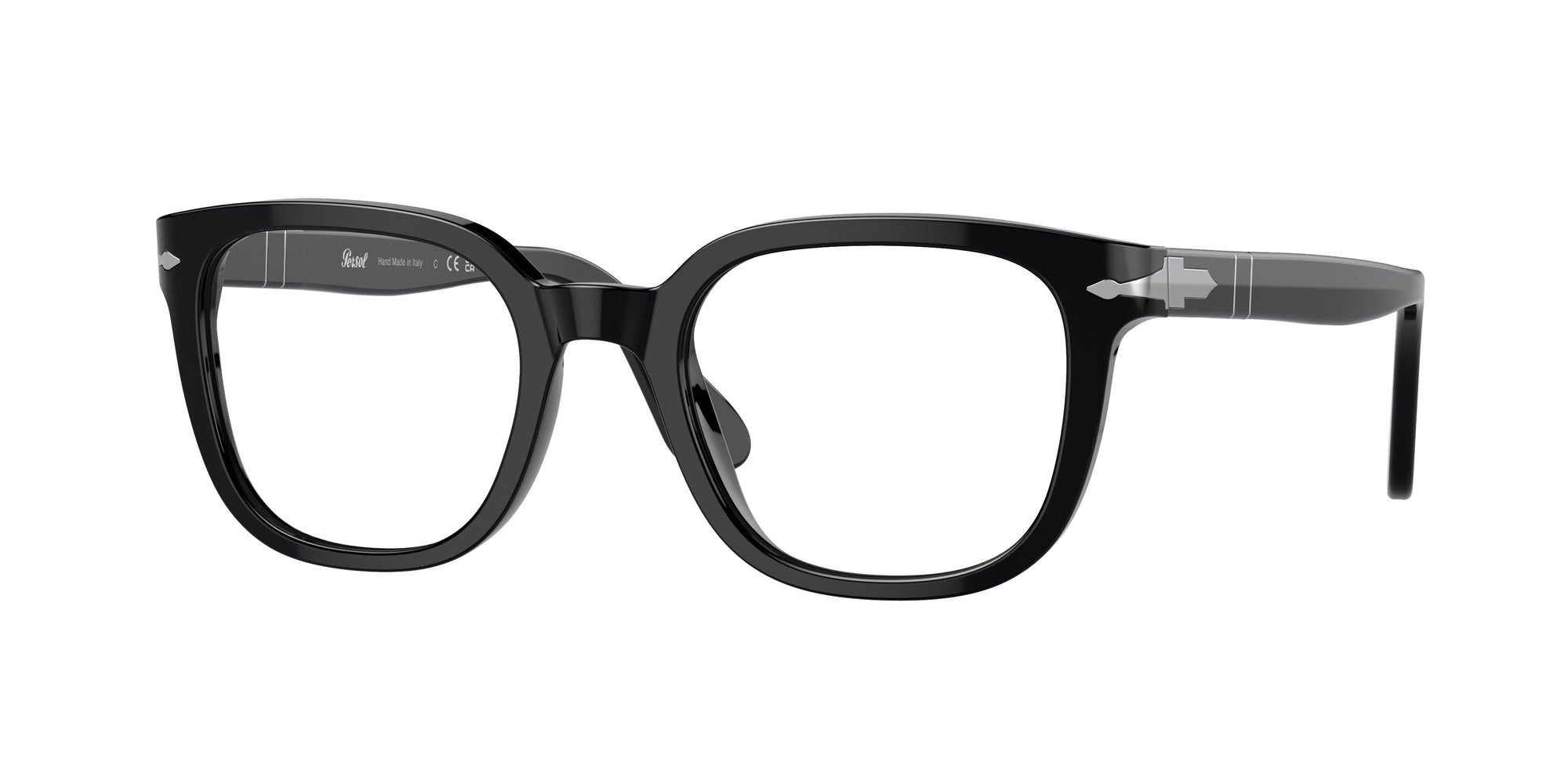 Persol Unisex Persol PO3263V 95 Montature da vista Acetato Nero Trasparente Squadrata Normale Persol Unisex Persol PO3263V 95 Montature da vista Acetato Nero Trasparente Squadrata Normale