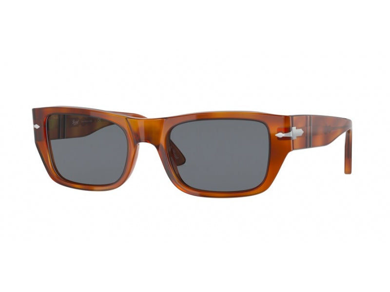 Persol Unisex Persol PO3268S 96/56 Occhiali da sole Plastica Havana Blu Squadrata