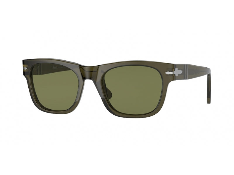 Persol Unisex Persol PO3269S 11034E Occhiali da sole Acetato Verde Verde Squadrata Normale
