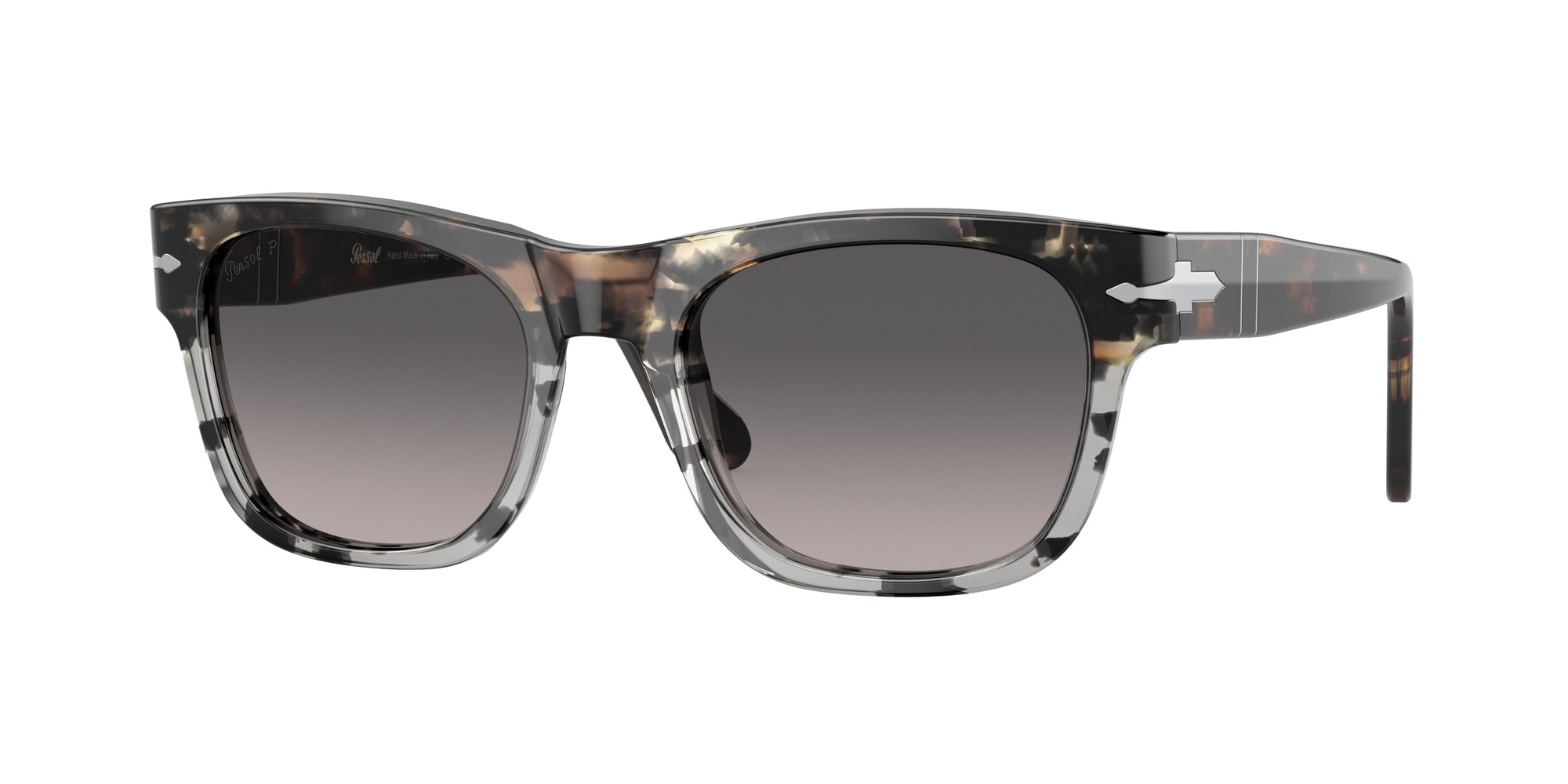 Persol Unisex Persol PO3269S 1159M3 Occhiali da sole Plastica Tartaruga Grigio Squadrata Polarizzata Sfumato