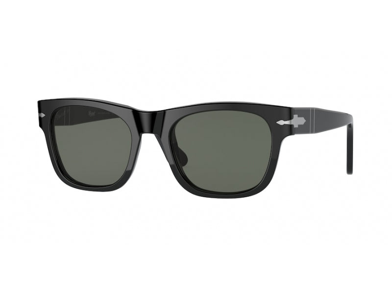 Persol Unisex Persol PO3269S 95/58 Occhiali da sole Plastica Nero Verde Squadrata Polarizzata