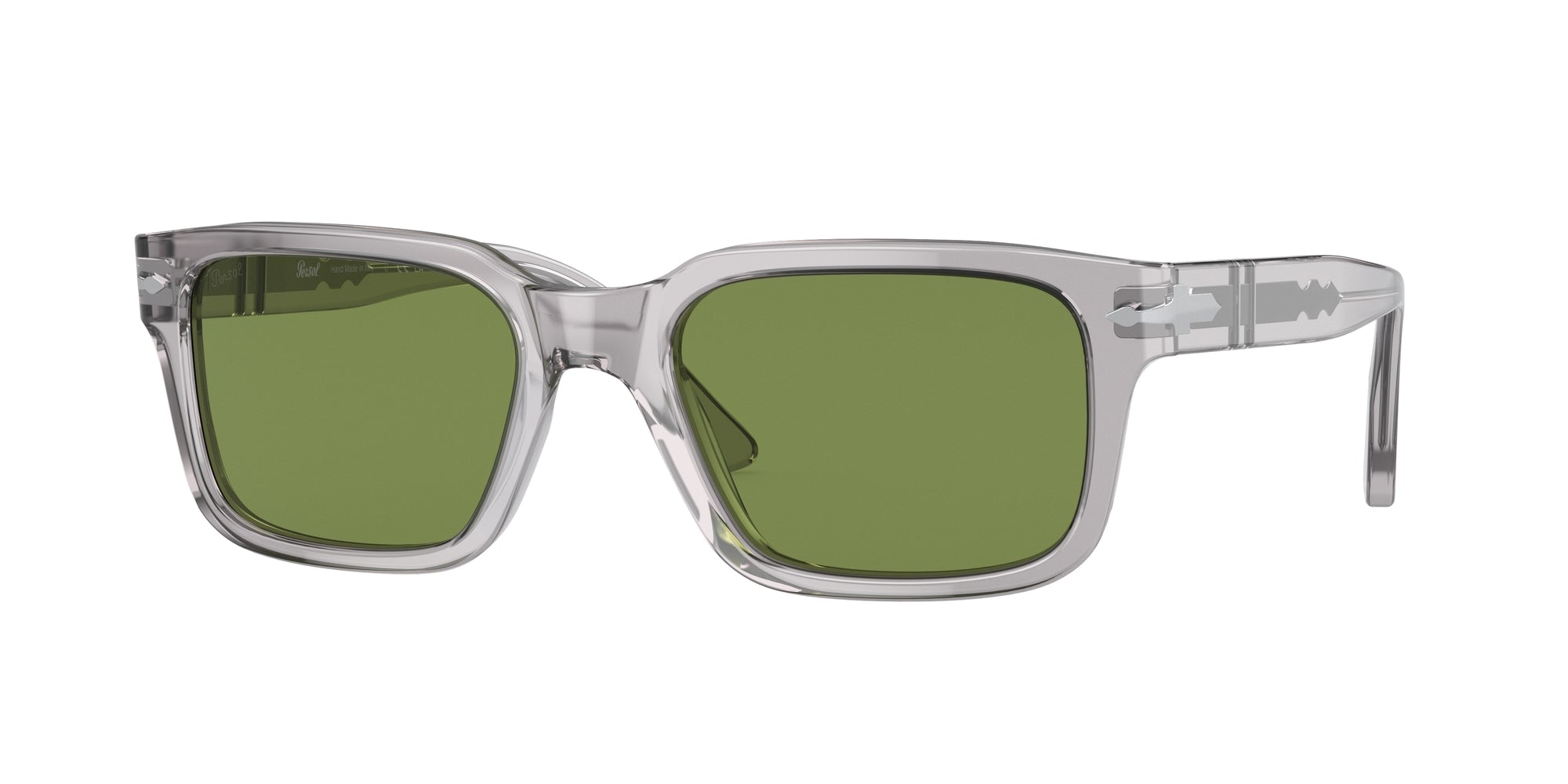 Persol Unisex Persol PO3272S 309/4E Occhiali da sole Acetato Grigio Verde Squadrata Normale