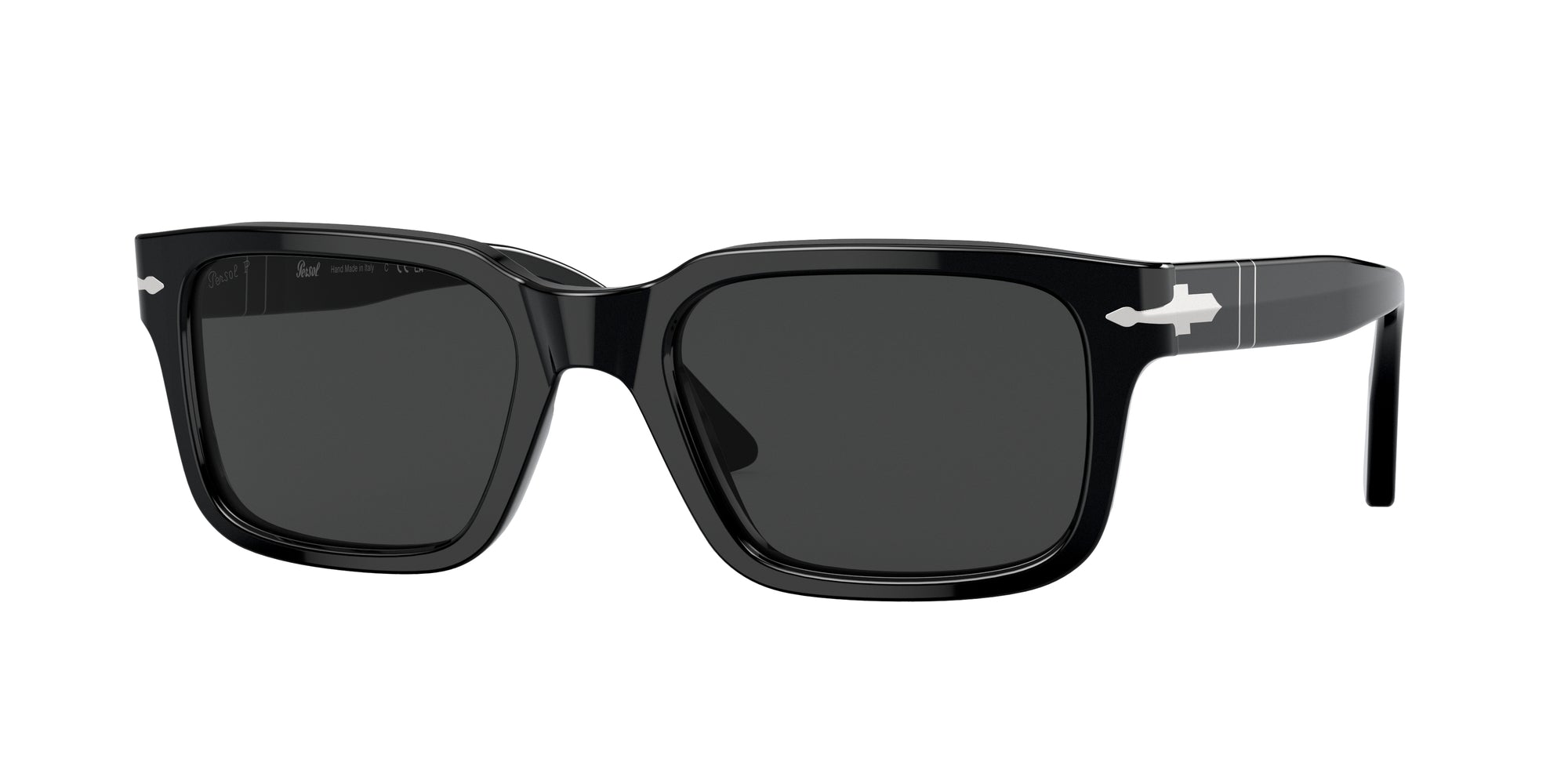 Persol Unisex Persol PO3272S 95/48 Occhiali da sole Acetato Nero Grigio Squadrata Polarizzata Persol Unisex Persol PO3272S 95/48 Occhiali da sole Acetato Nero Grigio Squadrata Polarizzata