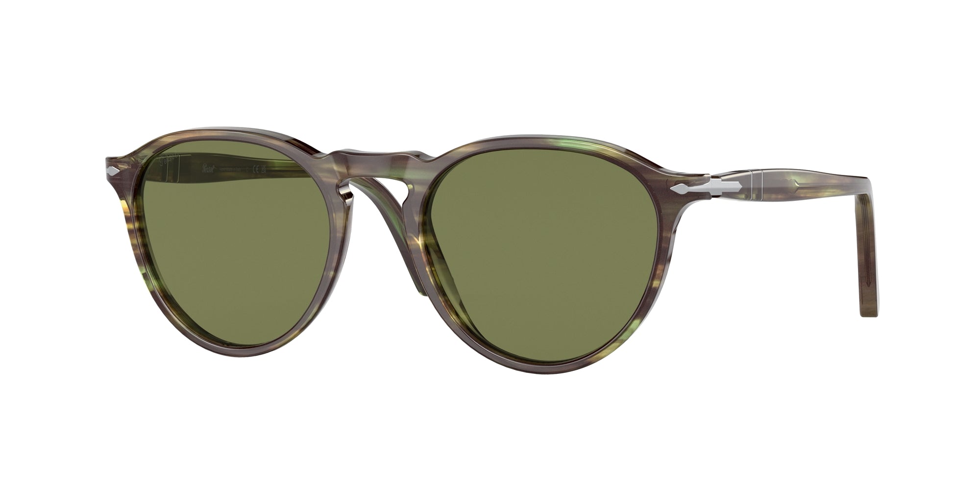 Persol Unisex Persol PO3286S 11564E Occhiali da sole Acetato Verde Verde Pantos Normale Persol Unisex Persol PO3286S 11564E Occhiali da sole Acetato Verde Verde Pantos Normale