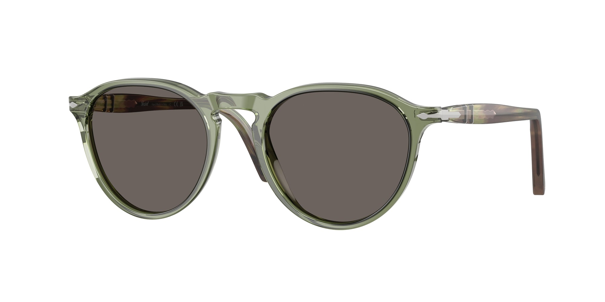 Persol Unisex Persol PO3286S 1226B1 Occhiali da sole Acetato Verde Grigio Pantos Normale