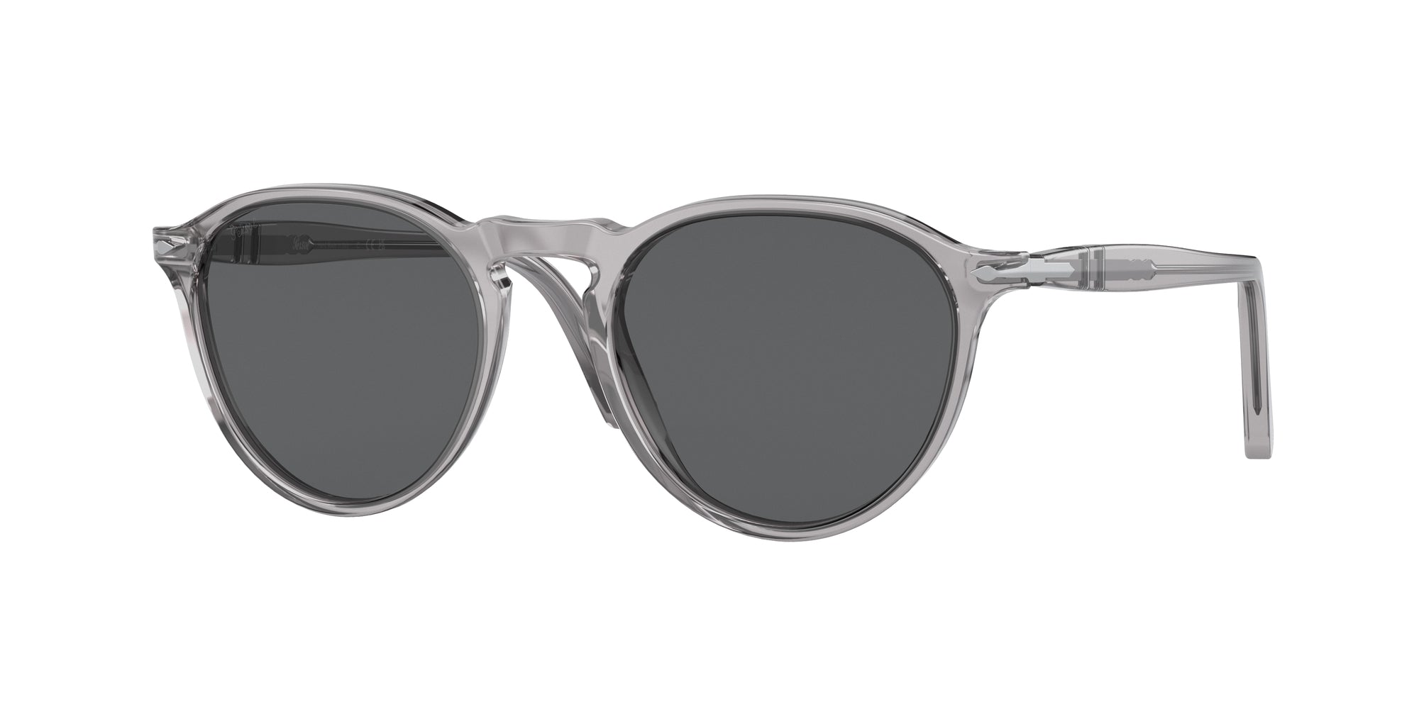 Persol Unisex Persol PO3286S 309/B1 Occhiali da sole Acetato Grigio Grigio Pantos Normale