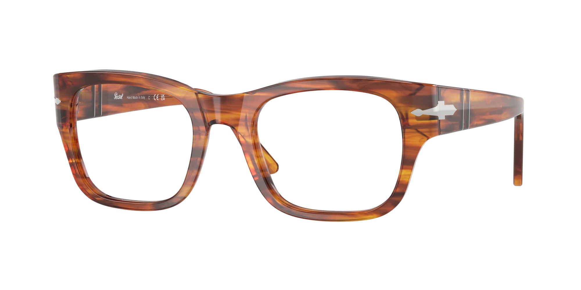 Persol Unisex Persol PO3297V 1157 Montature da vista Acetato Tartaruga Squadrata Normale