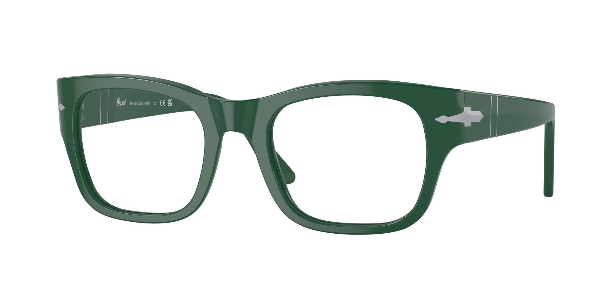 Persol Unisex Persol PO3297V 1171 Montature da vista Plastica Verde Squadrata